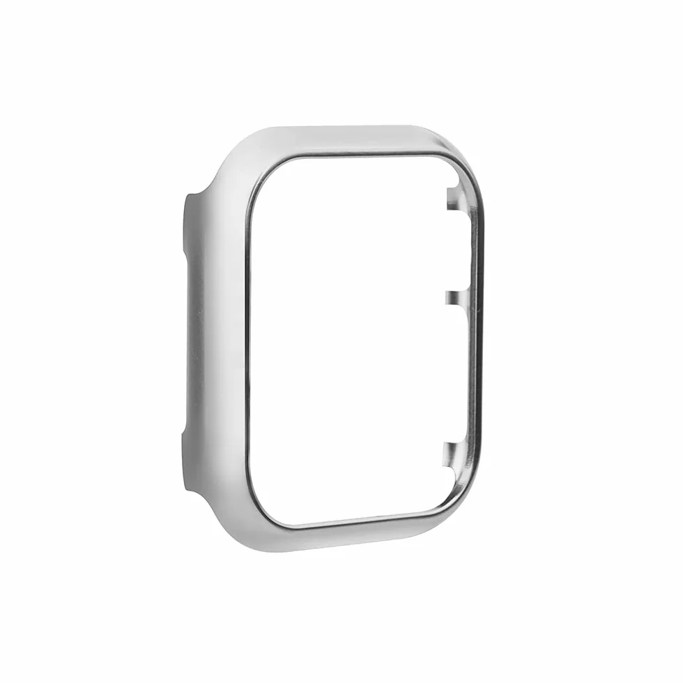 Etui ochronne do iWatch Series 6, 40 mm, błyszczące, metalowe etui ze stali nierdzewnej, odporne na uderzenia, etui typu bumper, ultra cienkie, kompatybilne z Apple Watch 40 mm Series 4 / 5 6 SE