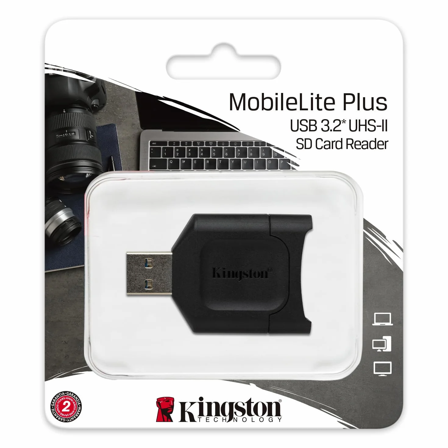 Kingston MobileLite Plus (MLP) czytnik kart SD, USB 3.1 SDHC/SDXC UHS-II