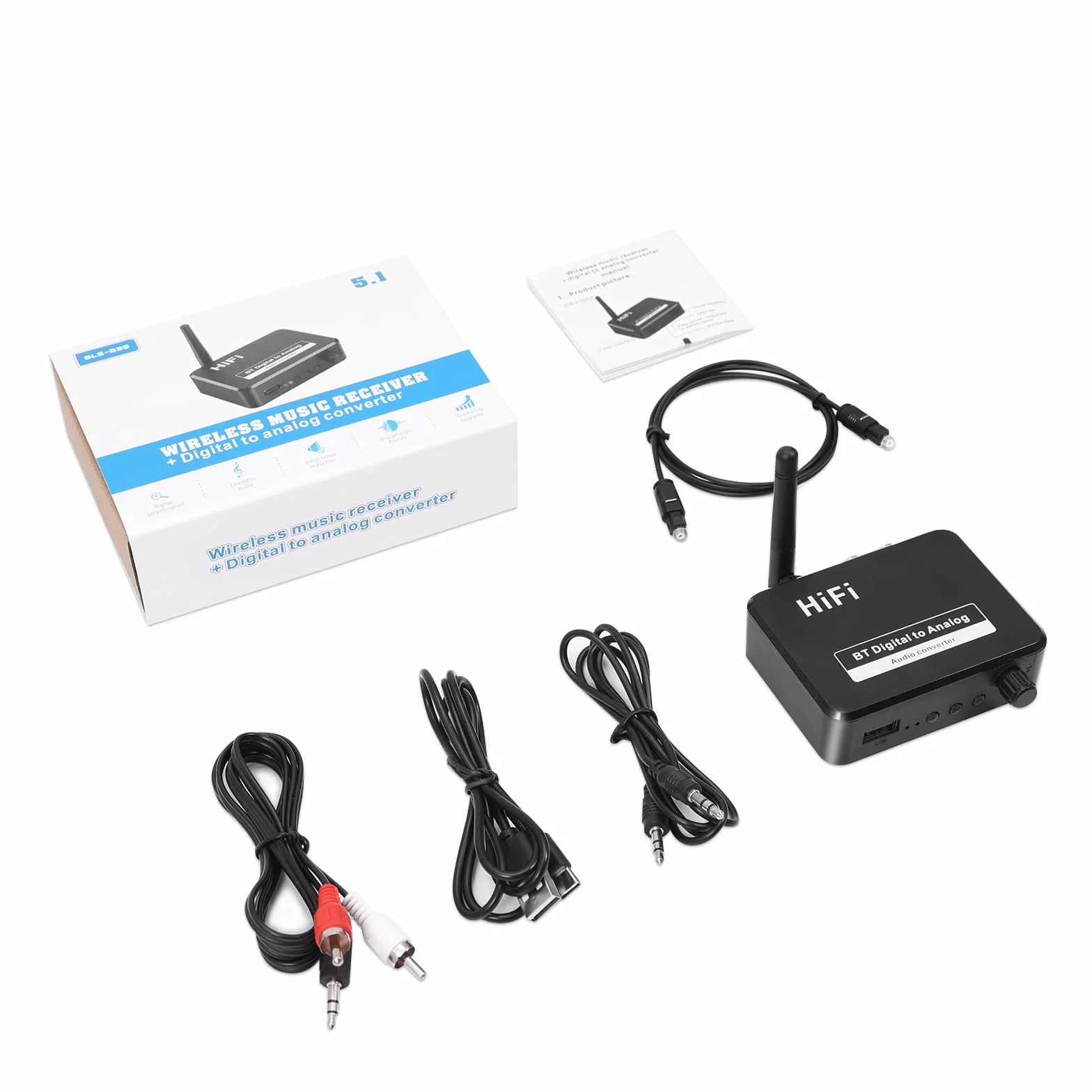Domowy odbiornik audio stereo, niskie opóźnienia