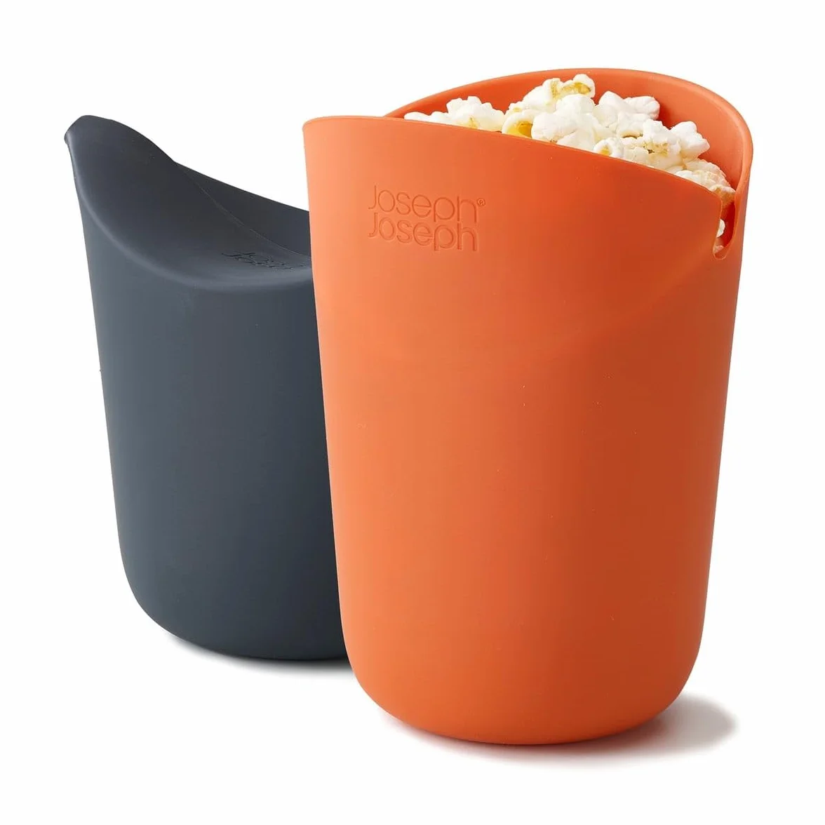 Joseph Joseph M-Cuisine przyrząd do robienia popcornu, zestaw 2 sztuk, pomarańczowy/szary