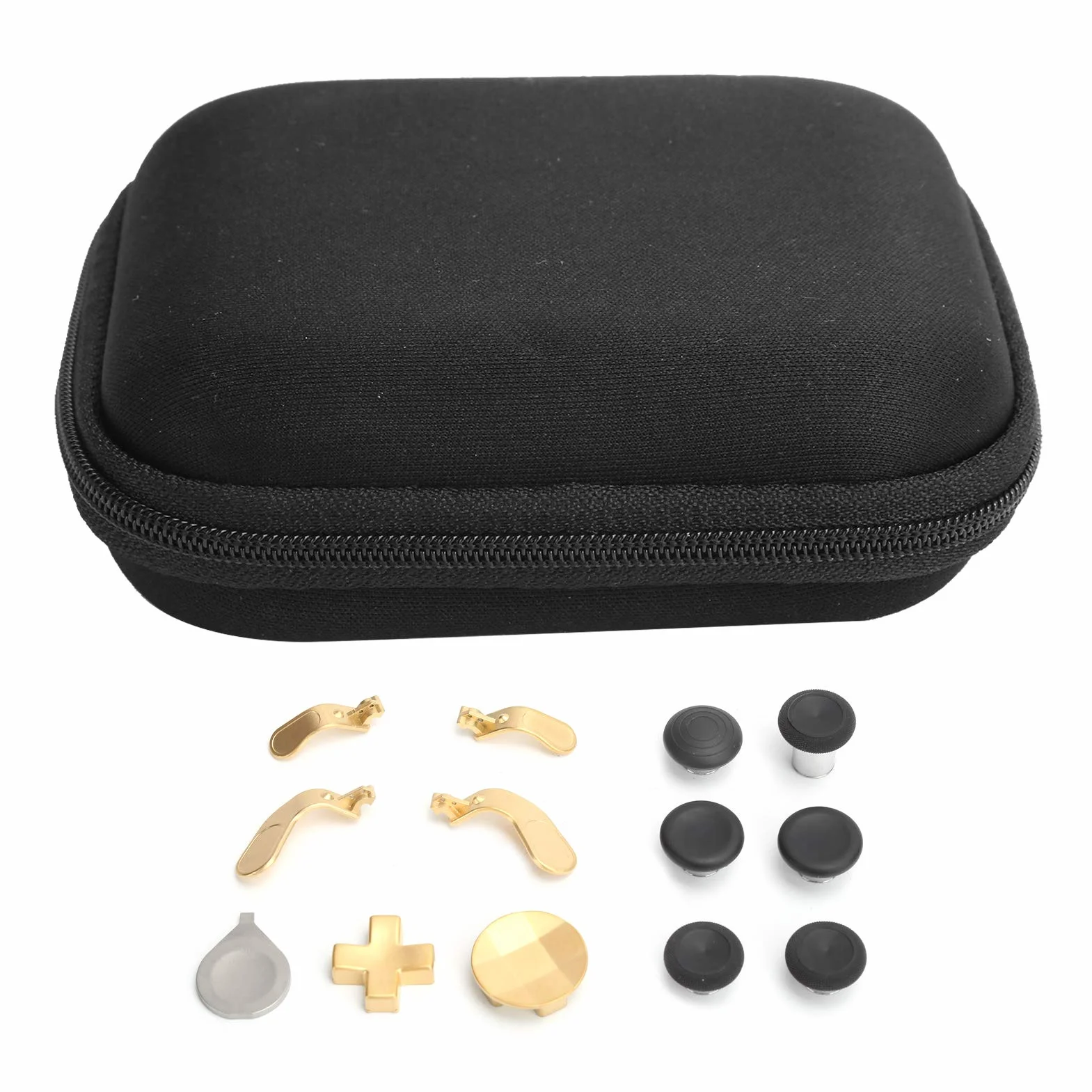 Wymienne Drążki 13 w 1 do Xbox One Elite Series 2, Gamepad Swap Joysticks Paddles Akcesoria do Kontrolera Xbox One Elite Series 2(złoto)