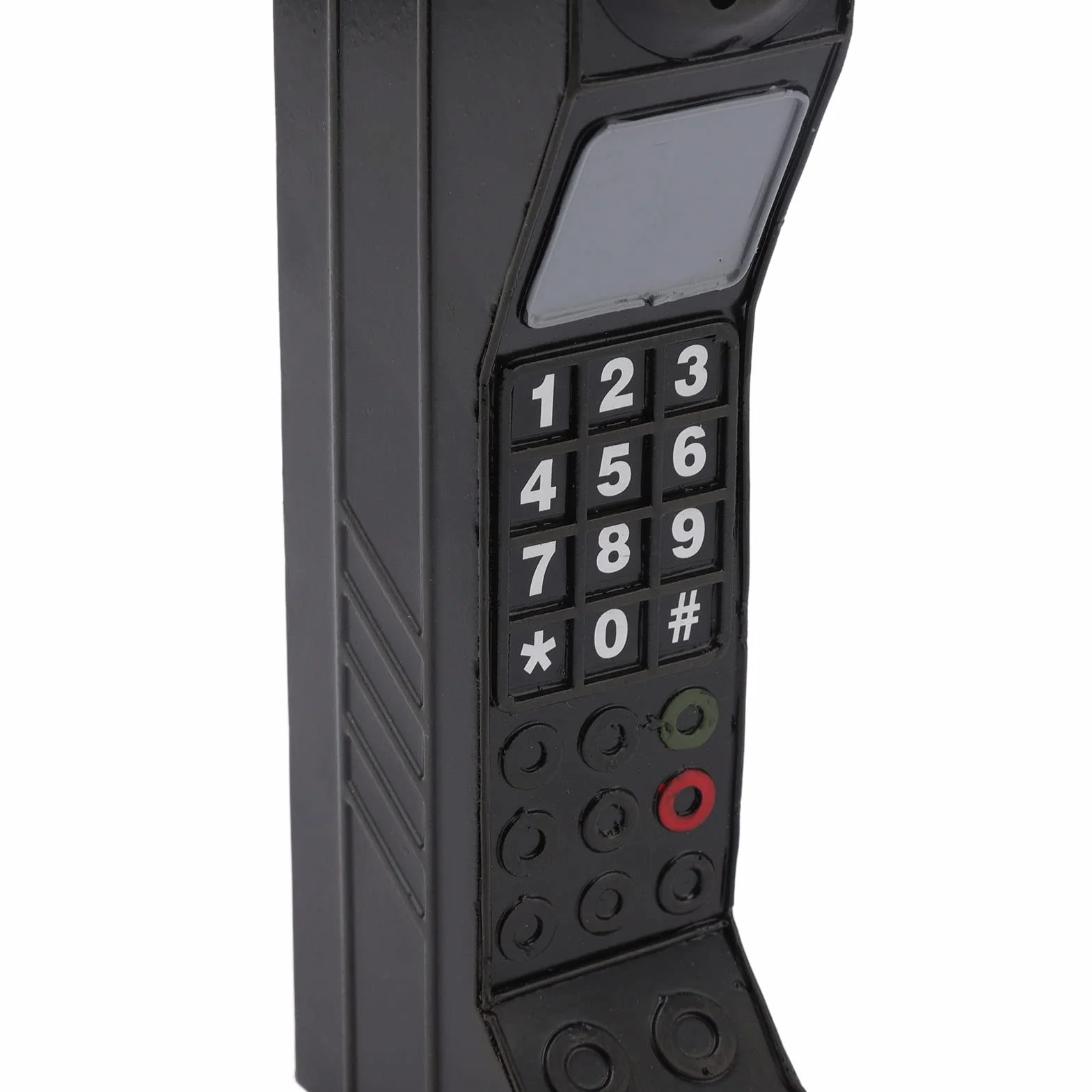 Retro Vintage Ozdoba na Telefon Komórkowy z Cegły, Rekwizyt Fotograficzny Czarny