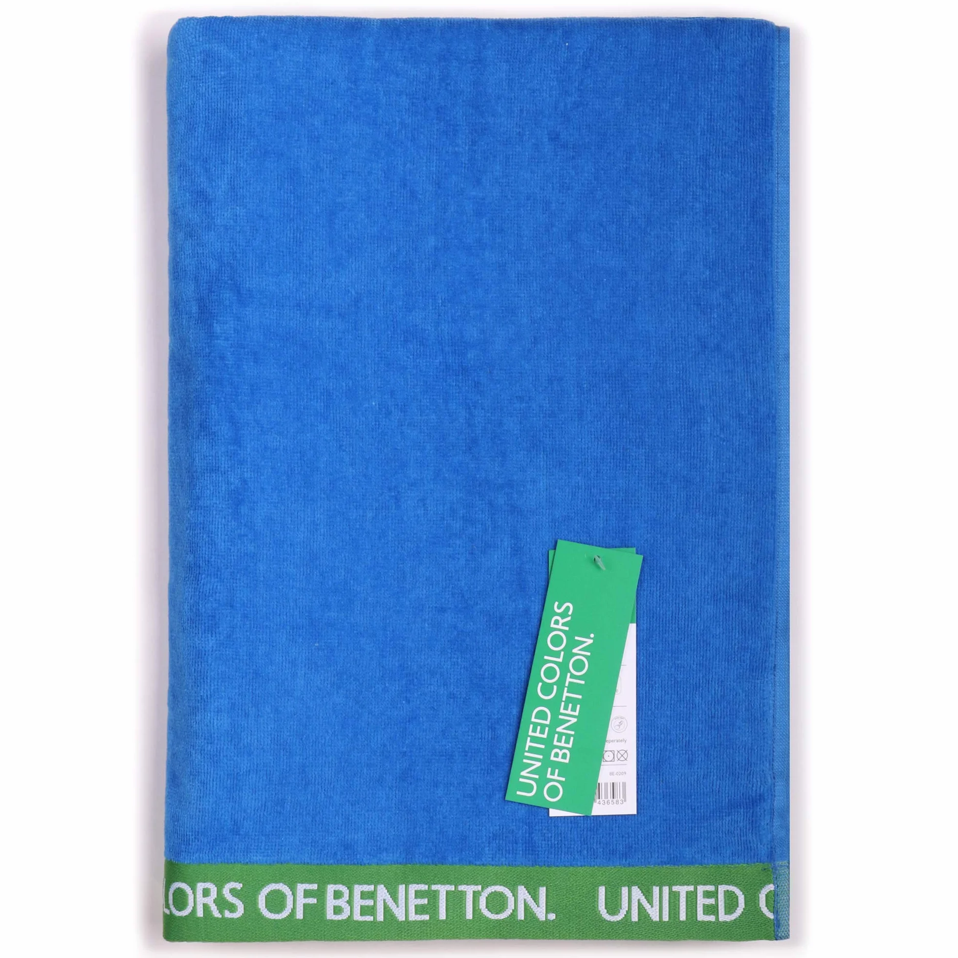 UNITED COLORS OF BENETTON. Colors of Benetton – ręcznik plażowy 90 x 160 cm 380 g/m² 100% bawełna niebieski Casa Benetton BE044 90 x 160 cm
