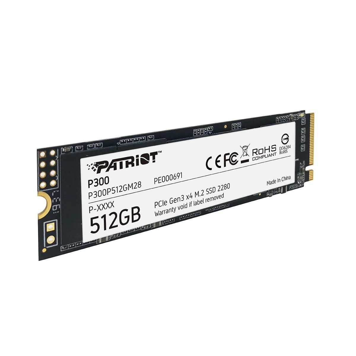 Patriot P300 M.2 PCIe Gen 3 x4 512 GB niskie zużycie energii SSD