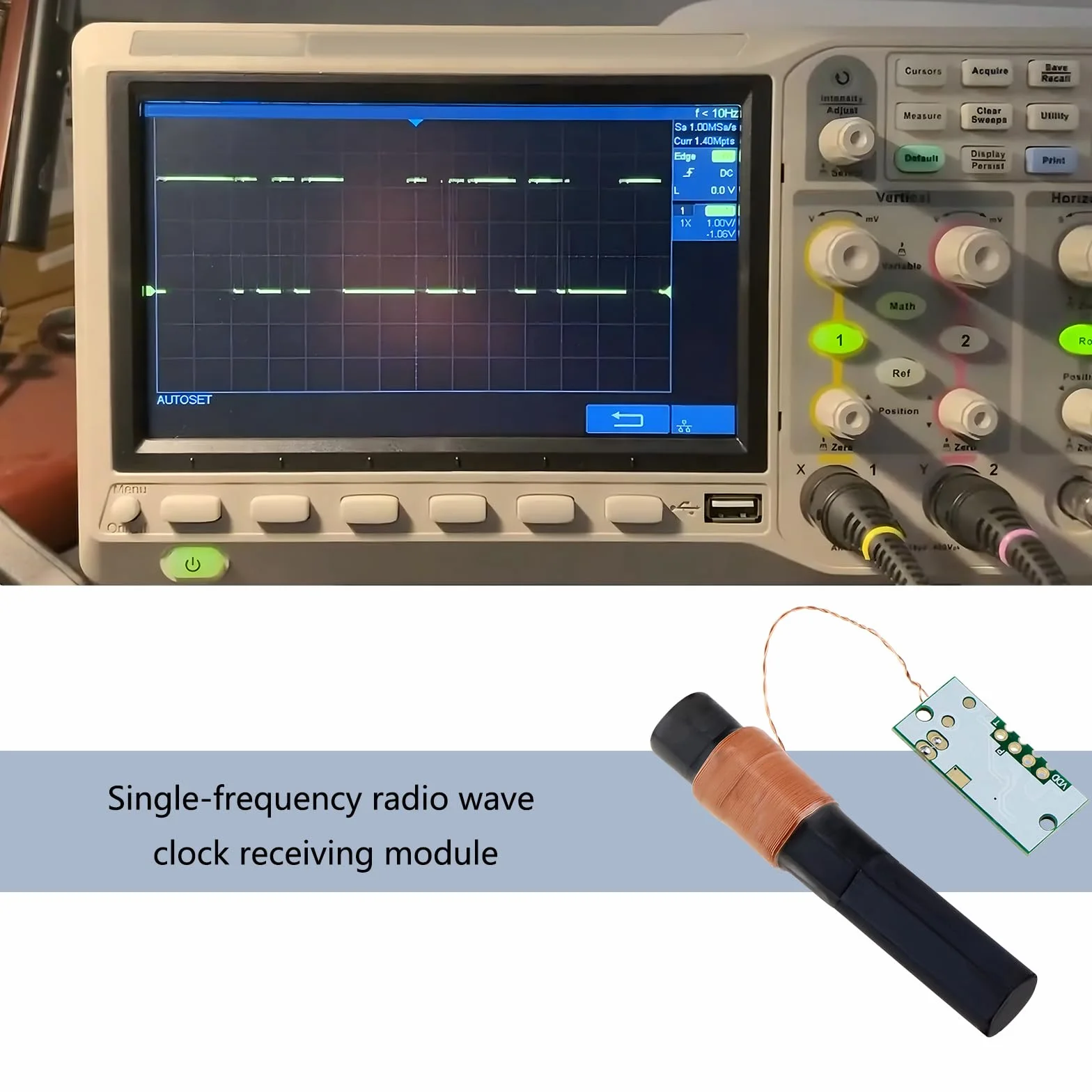 SG Store Odbiornik DCF moduł pojedynczej częstotliwości DCF77.5KHZ moduł odbiornika sygnału odbioru radiowego czasu radio zegar antena radiowa DCF-1060N-03A