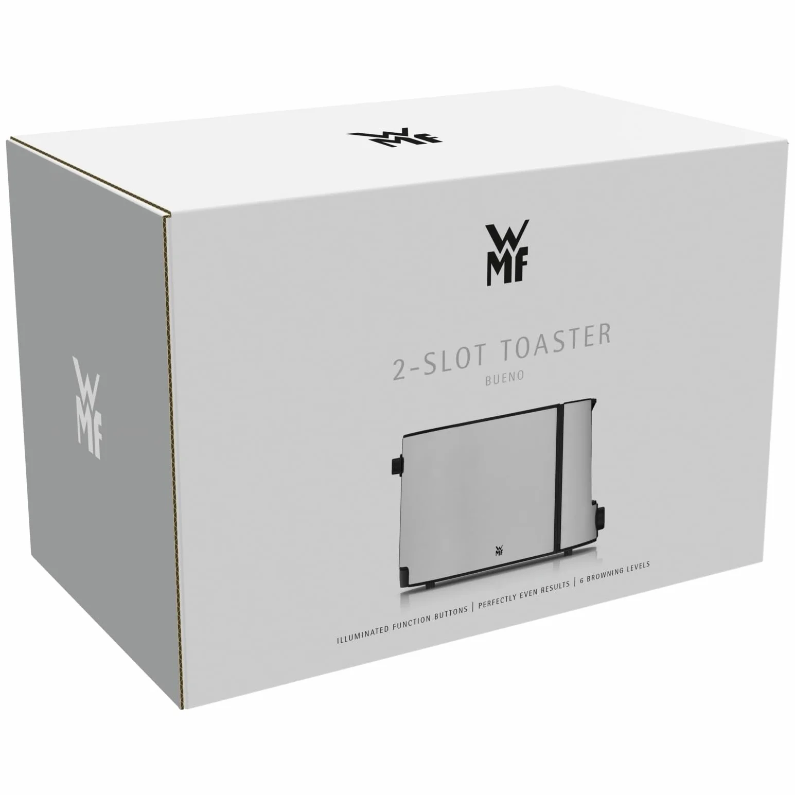 Wmf Bueno Pro Toster, Srebrny, 25,4 x 14,7 x 17,3 cm