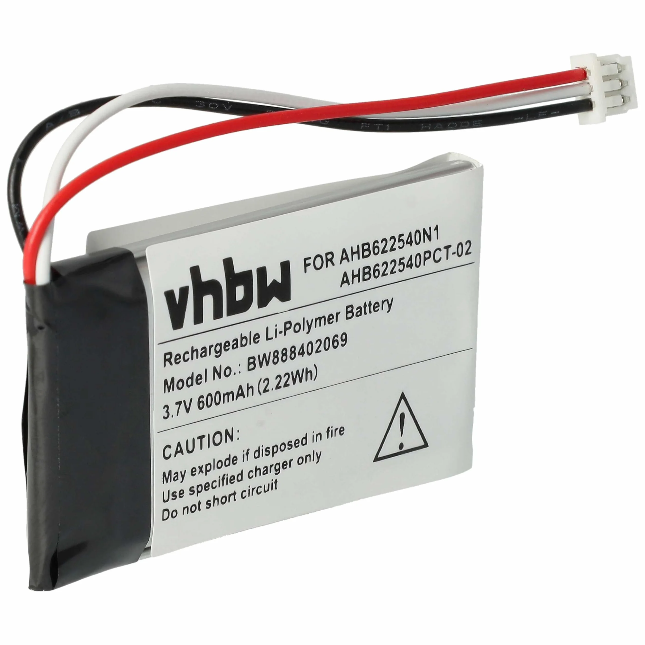 vhbw Akumulator kompatybilny z Sennheiser HD 4.40 BT, HD 4.50 BTNC Wireless Headset Headset Headset (600 mAh, 3,7 V, Li-Polymer)