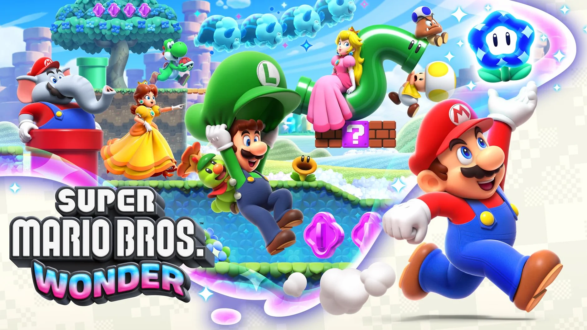 Nintendo Switch OLED Mario Bros Wonder NSO 12M