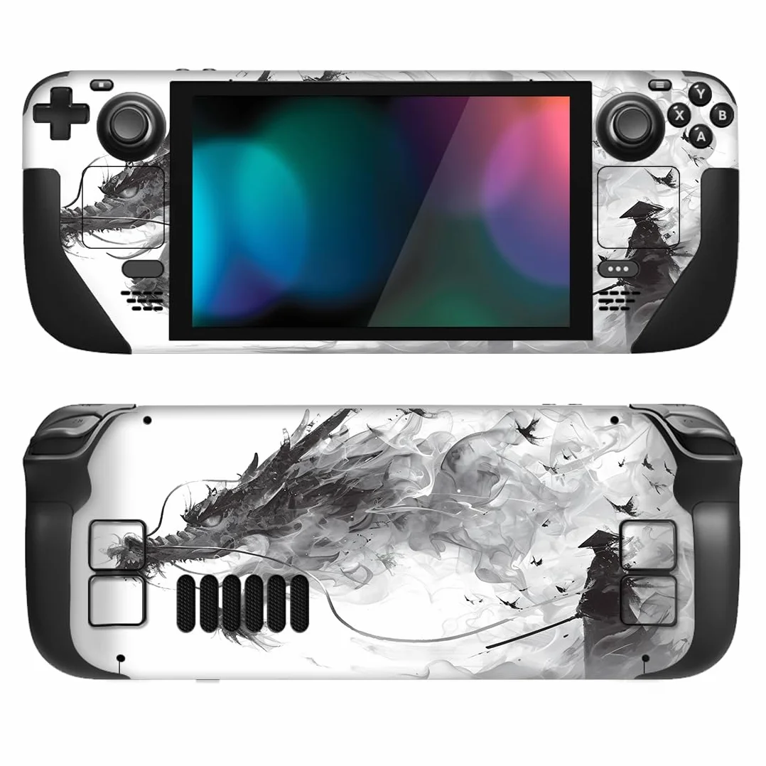 PlayVital Naklejka Skóry do Steam Deck LCD,Stickers Vinyl kompatybilny z Steam Deck OLED,Skórka Naklejki Skórki do Steam Deck-Dragon Mistborn