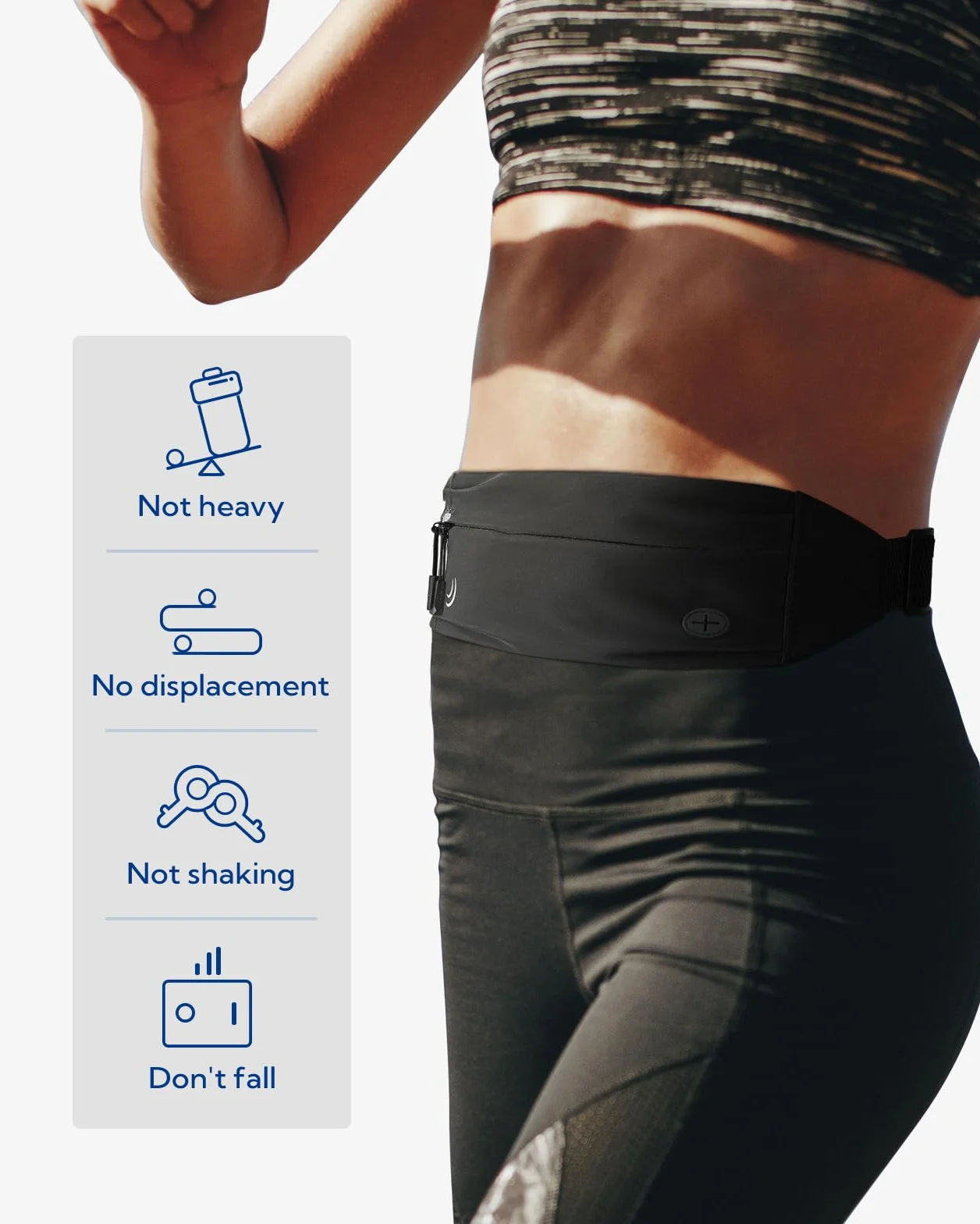Waterfly Pasek do biegania na smartfon: Regulowany wodoodporny pas do biegania Przenośne torby sportowe Banany Mężczyzna Kobieta Lekki elastyczny pas do joggingu Bieganie Fitness Piesze wycieczki