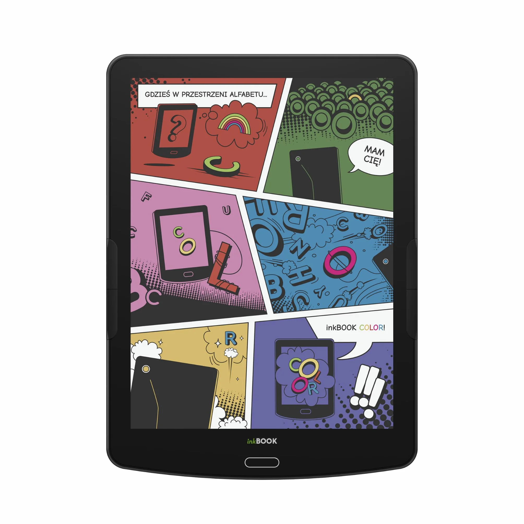 inkBOOK Focus Color Black | 7,8” czytnik ebooków | aplikacje Legimi, Empik Go Wattpad, Kindle | audiobooki i TTS | bez reklam | polskie menu |