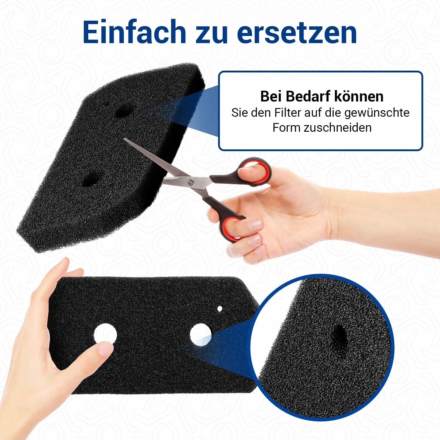 Filtry piankowe VIOKS 228x128mm do suszarki Bosch Zamiennik 12007650