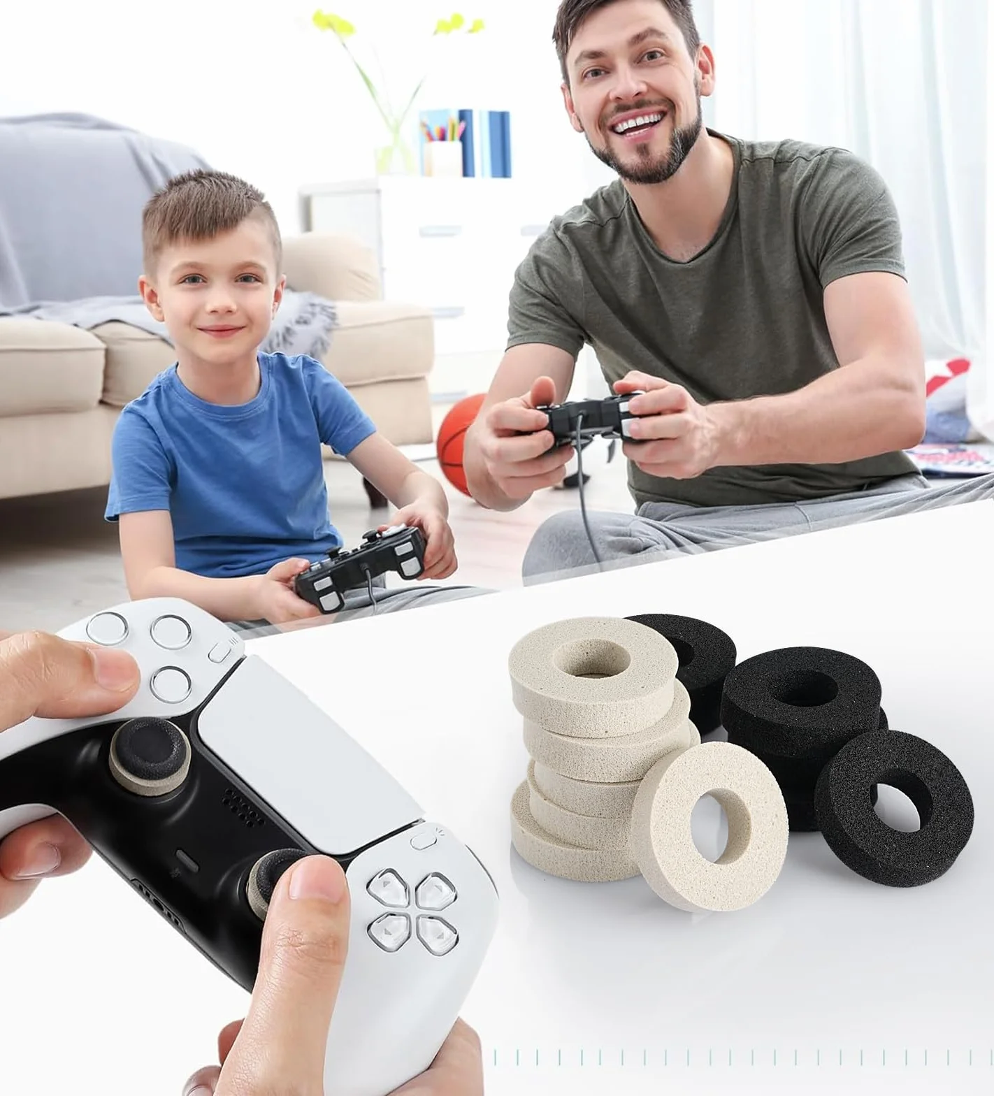 TiMOVO Precision Rings, [12 Pack] Aim Assist Rings Motion Control for PlayStation Portal, Playstation 5(PS5), Steam Deck, Xbox One, Switch, Switch Pro Controller, 3 Different Strengths