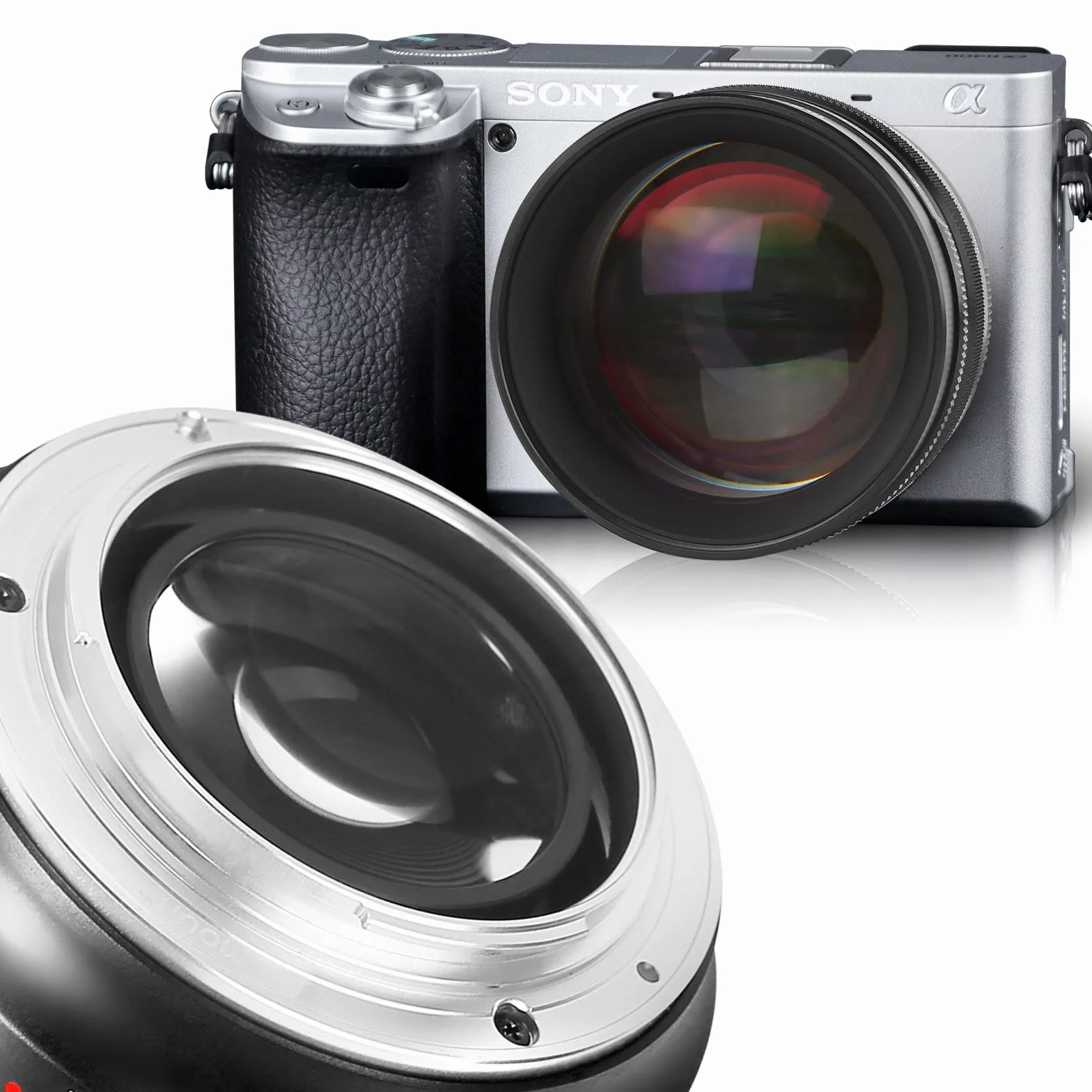 Meike 50 mm f0.95 Standard Aperture Manual Focus Fixed Lens APS-C kompatybilny z Sony E-Mount Mirrorless Cameras NEX 3 3N NEX 5R NEX 6 7 A6600 A6400 A5000 A5100 A6000 A6100 A6300 0 A65 00 A3000