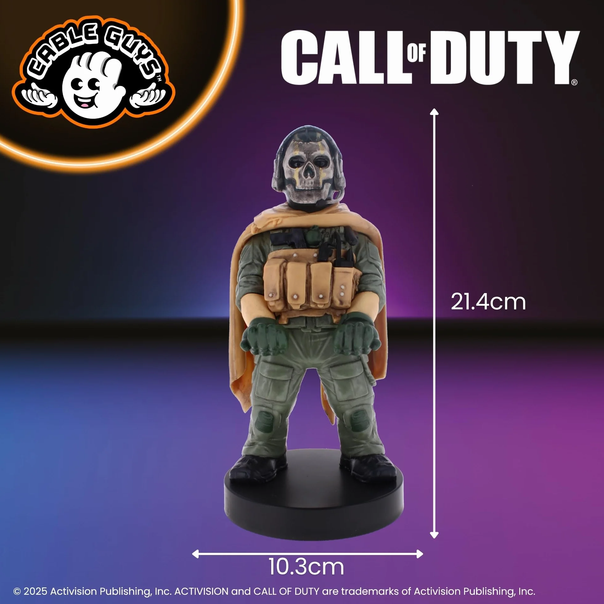 Cable Guys Call of Duty Warzone Ghost Uchwyt na akcesoria do gier i telefon do kontrolerów Xbox PlayStation Nintendo Switch