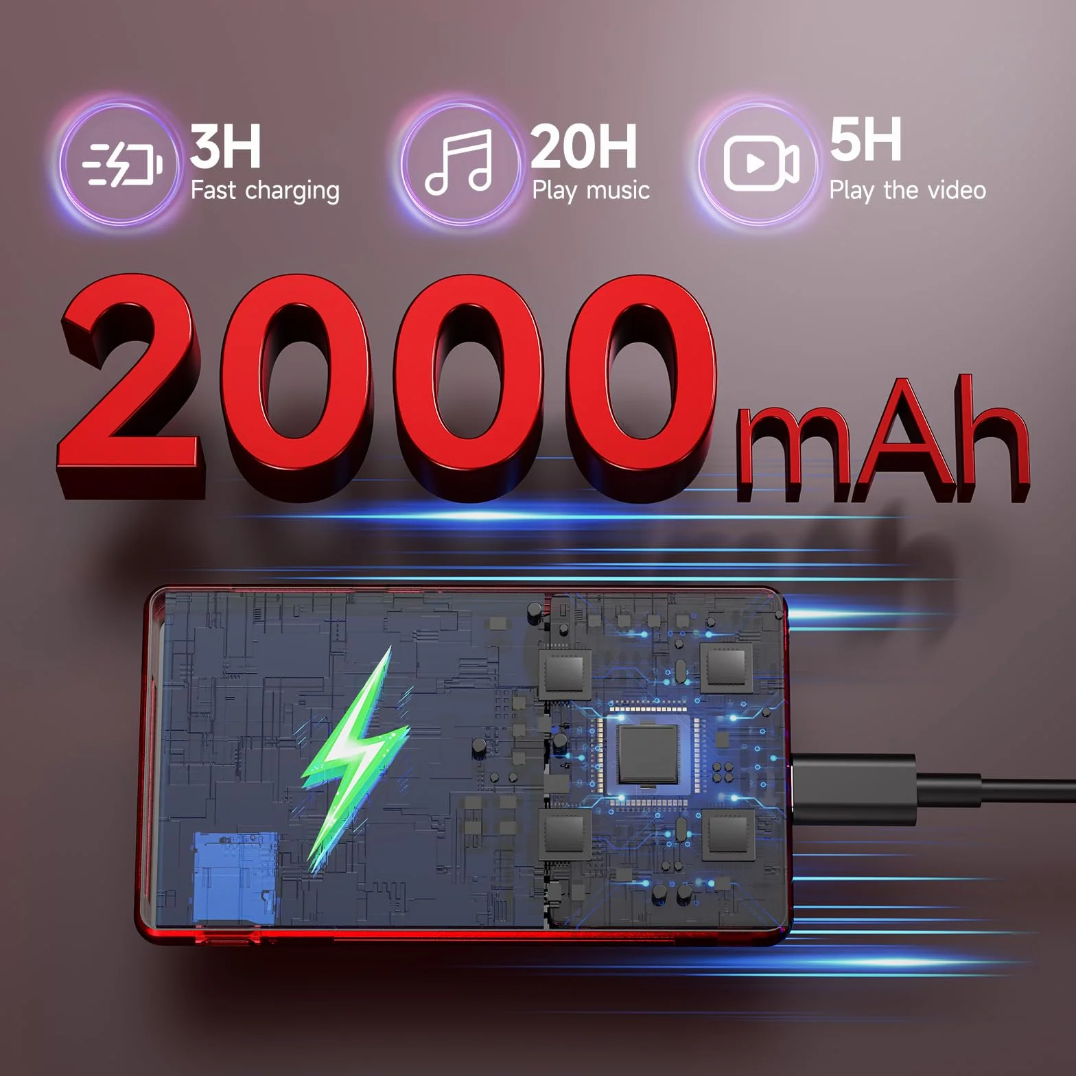 163GB Odtwarzacz MP3 Spotify z Bluetooth, 4.5-calowy ekran dotykowy MP4 z WiFi, 2000mAh przenośny głośnik stereo HiFi, Amazon Music, odtwarzacz muzyki Android do strumieniowego przesyłania dla dzieci