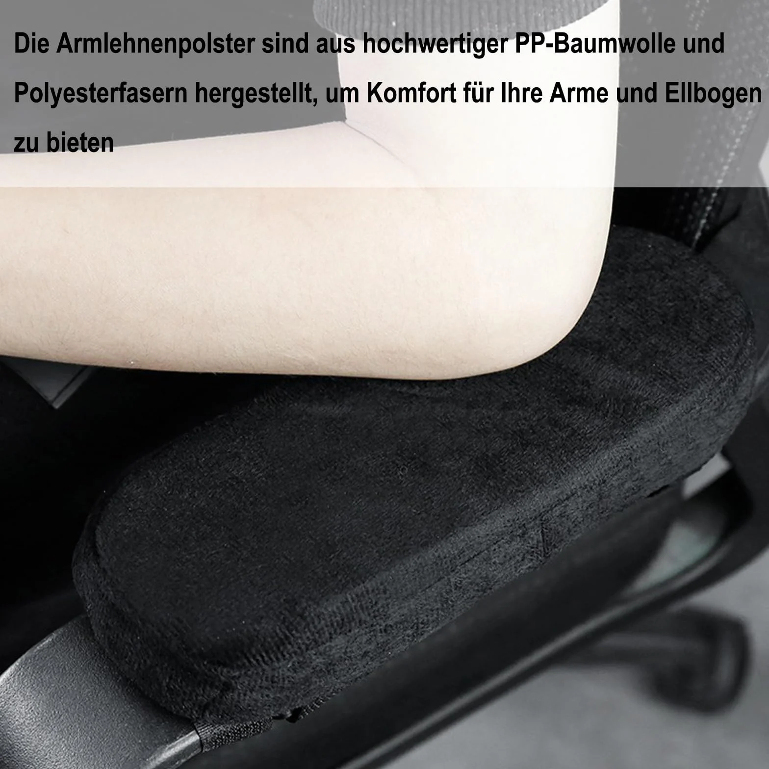 Krzesło z podłokietnikami Ergonomiczne podkładki podłokietnikowe z pianki antypoślizgowe 2 sztuki