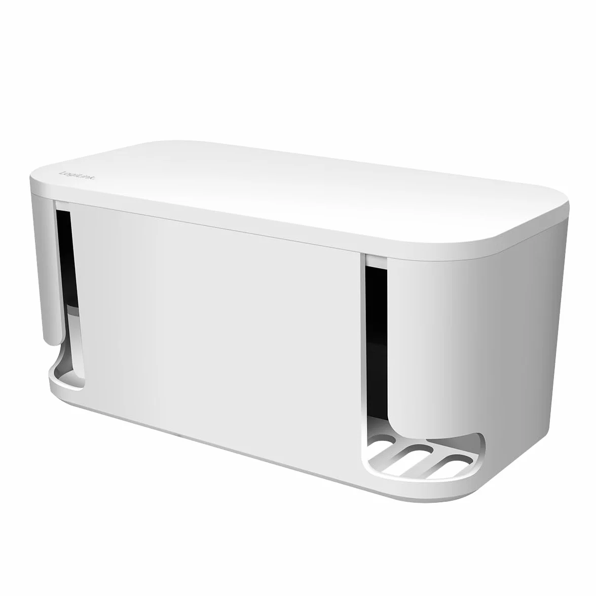 LogiLink LPS281U - skrzynka kablowa z 5 gniazdami wtykowymi, w zestawie 3 x USB, kolor: biały