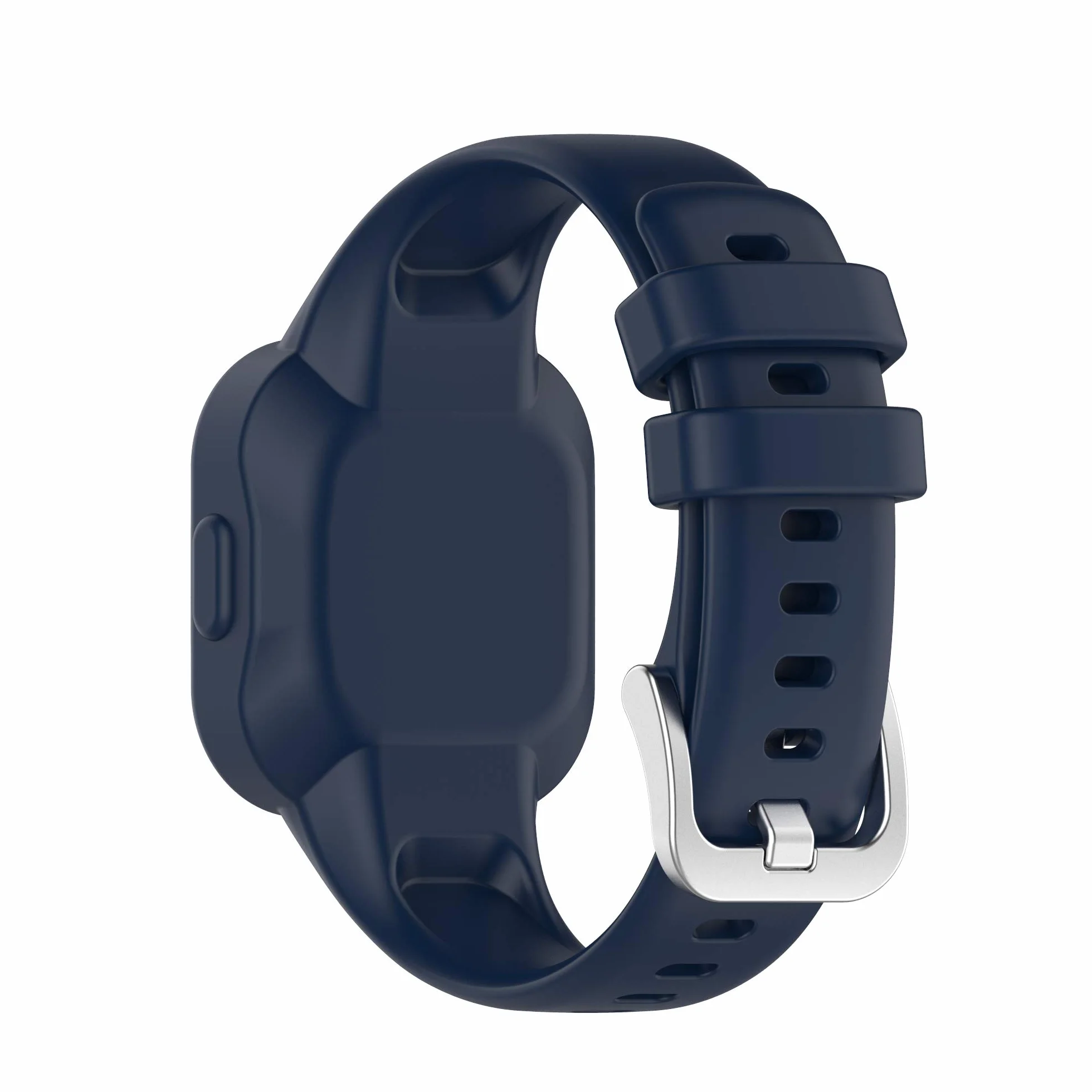 INF Pasek do zegarka kompatybilny z Garmin Vivofit Jr. 3, silikonowy pasek sportowy z etui, miękki, oddychający, odporny na zarysowania, regulowany pasek zastępczy dla kobiet i mężczyzn (niebieski)