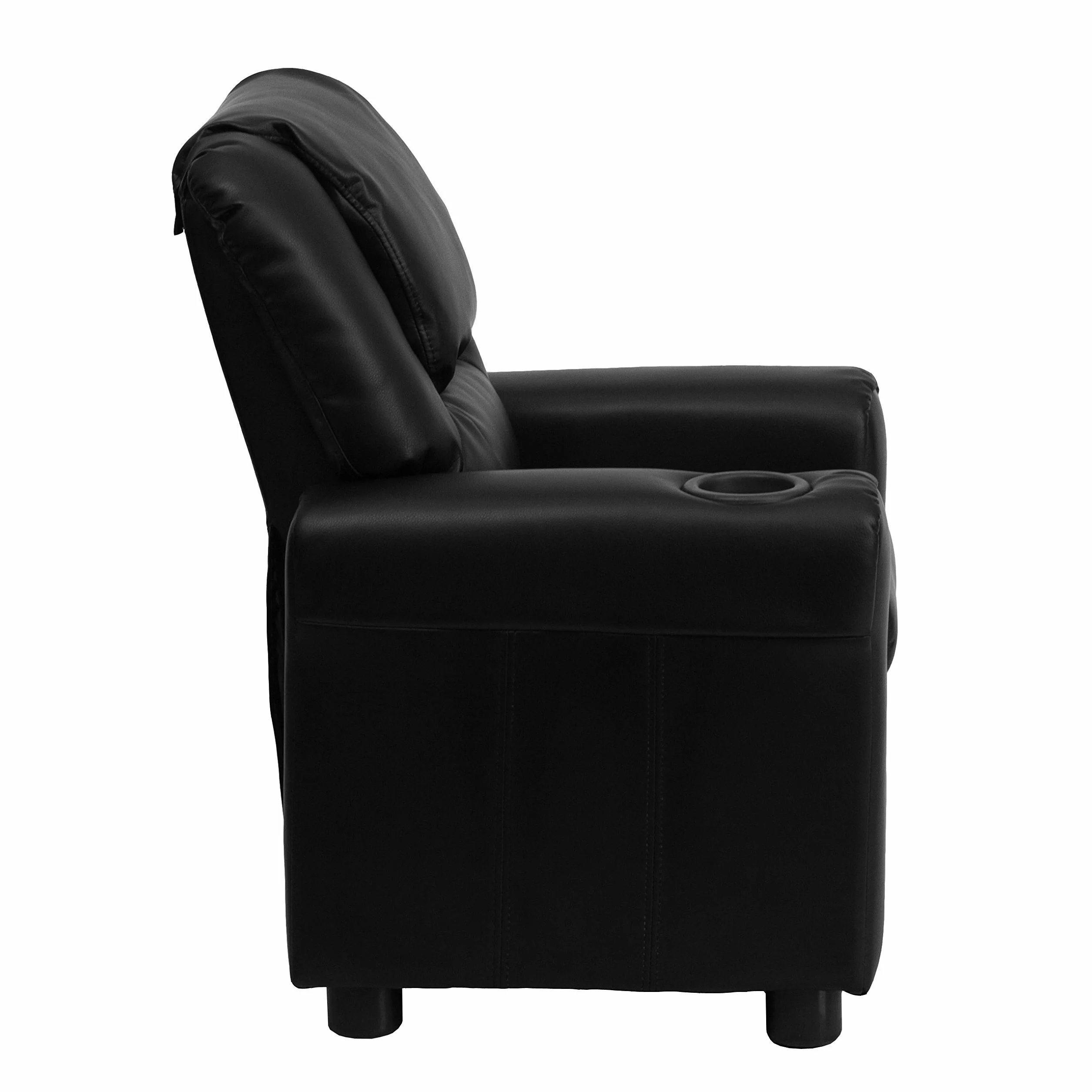 Flash Furniture Leżak dziecięcy skóra czarny 60.96 x 48.26 x 48.26 cm