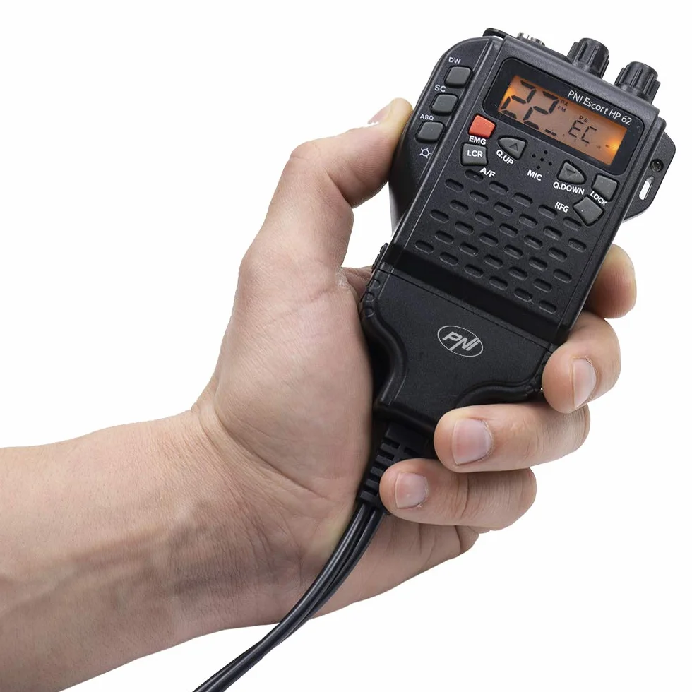 PNI Pakiet radio CB Escort HP 62 i antena Extra 48 z magnesem, ASQ, wzmocnienie HF