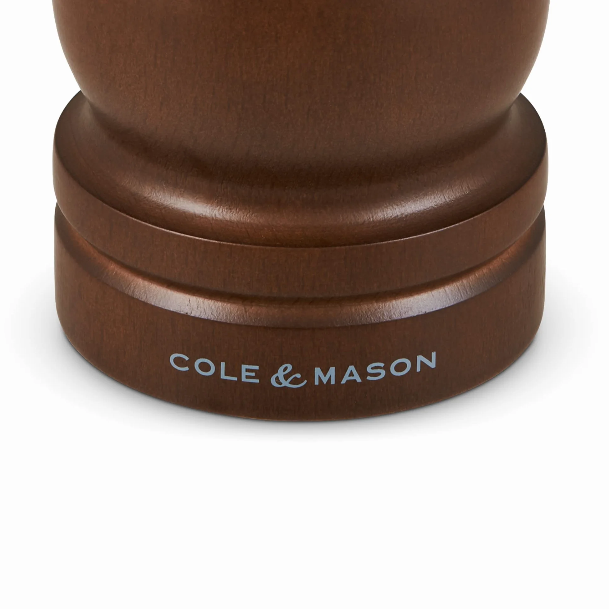 Cole & Mason HB0645P Młynek do soli leśnej kapstanu, Precision+ drewniany, bejcowany, 165 mm, pojedynczy, w zestawie 1 x młynek do soli