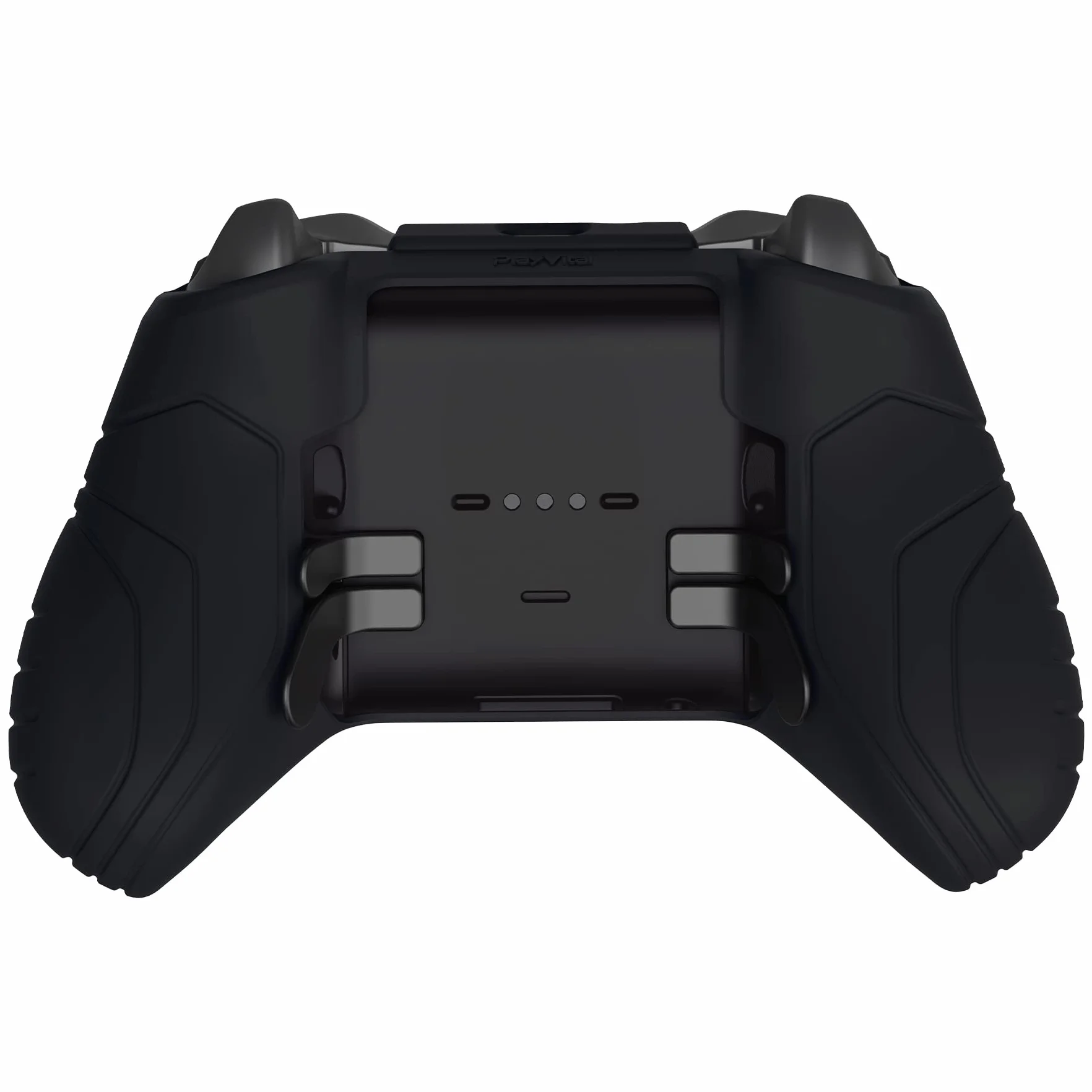 PlayVital Ochraniacze do Xbox Elite Series 2 Controller,Ergonomiczna Miękka Gumowa Osłona Skórki do Xbox Elite Series 2 z Nakładkami Joysticka-Czarny(Edycja Samuraja)