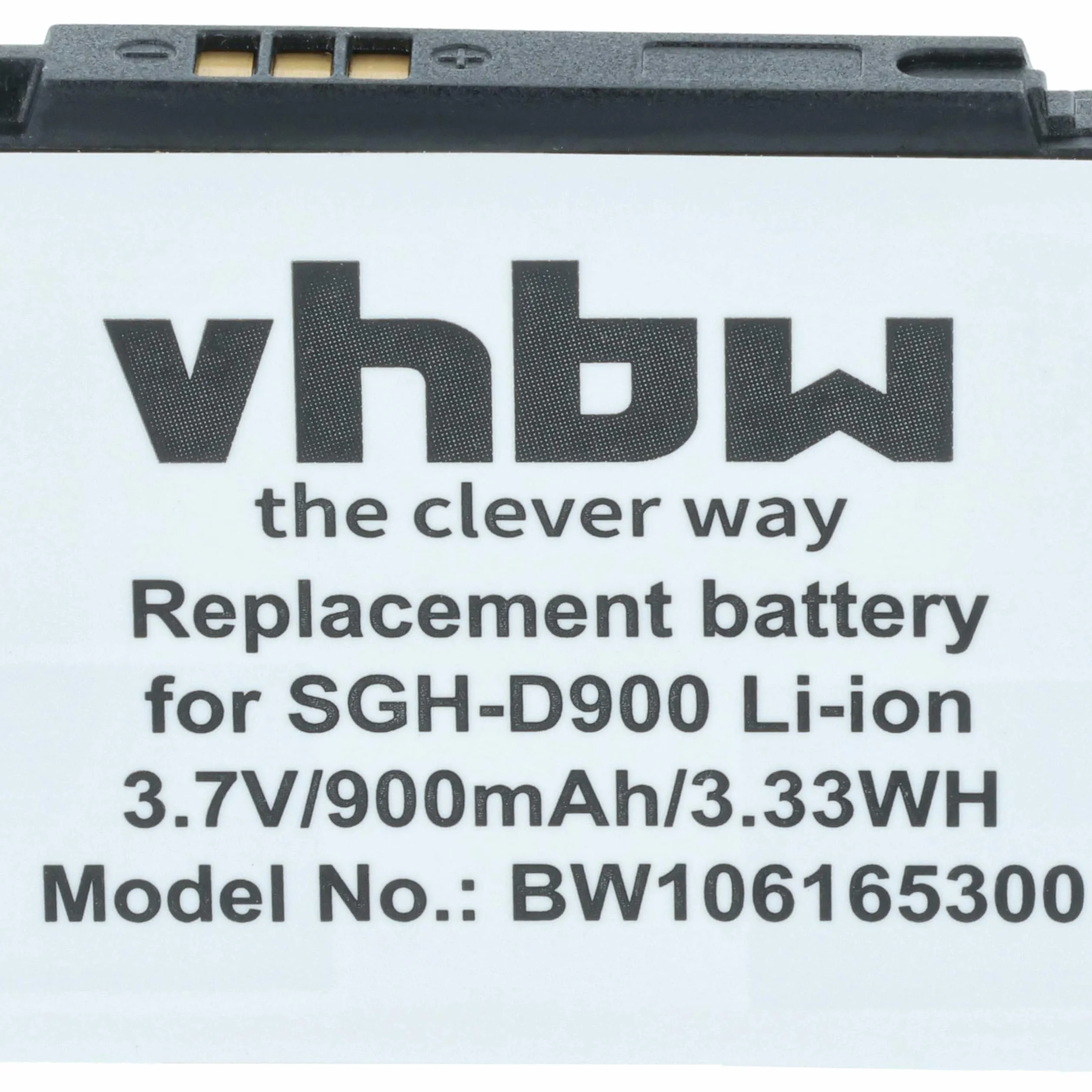 vhbw bateria nadaje się do SAMSUNG SGH-D900e SGH-D 900e telefon komórkowy smartfon zastąpiony Samsung AB503442CE, AB503442CU(600mAh, 3,7V, Li-Ion)