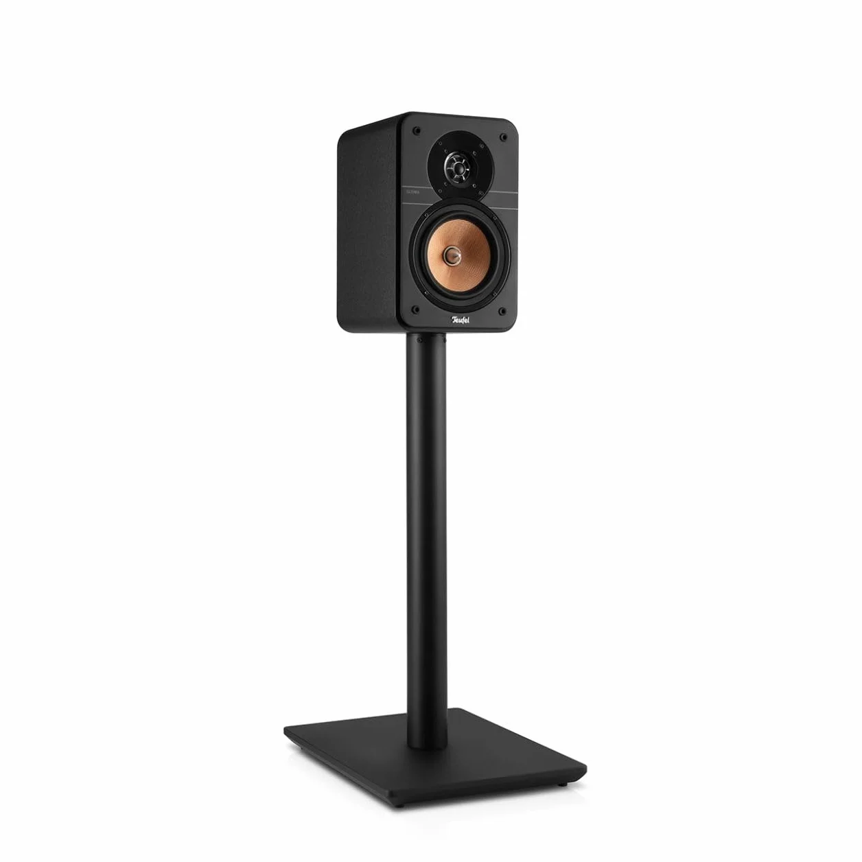 Teufel Ultima 20 - Głośnik półkowy HiFi, kompaktowy i mocny, wtyczka fazowa, precyzyjny dźwięk, system 2-drożny, konstrukcja bass reflex - czarny