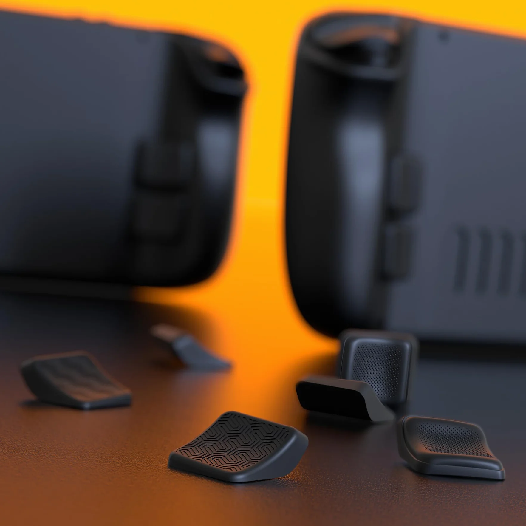 PlayVital Akcesoria do Steam Deck OLED,Ochrona Przycisków Tylnych, Osłona Przycisków do Steam Deck LCD – Czarny