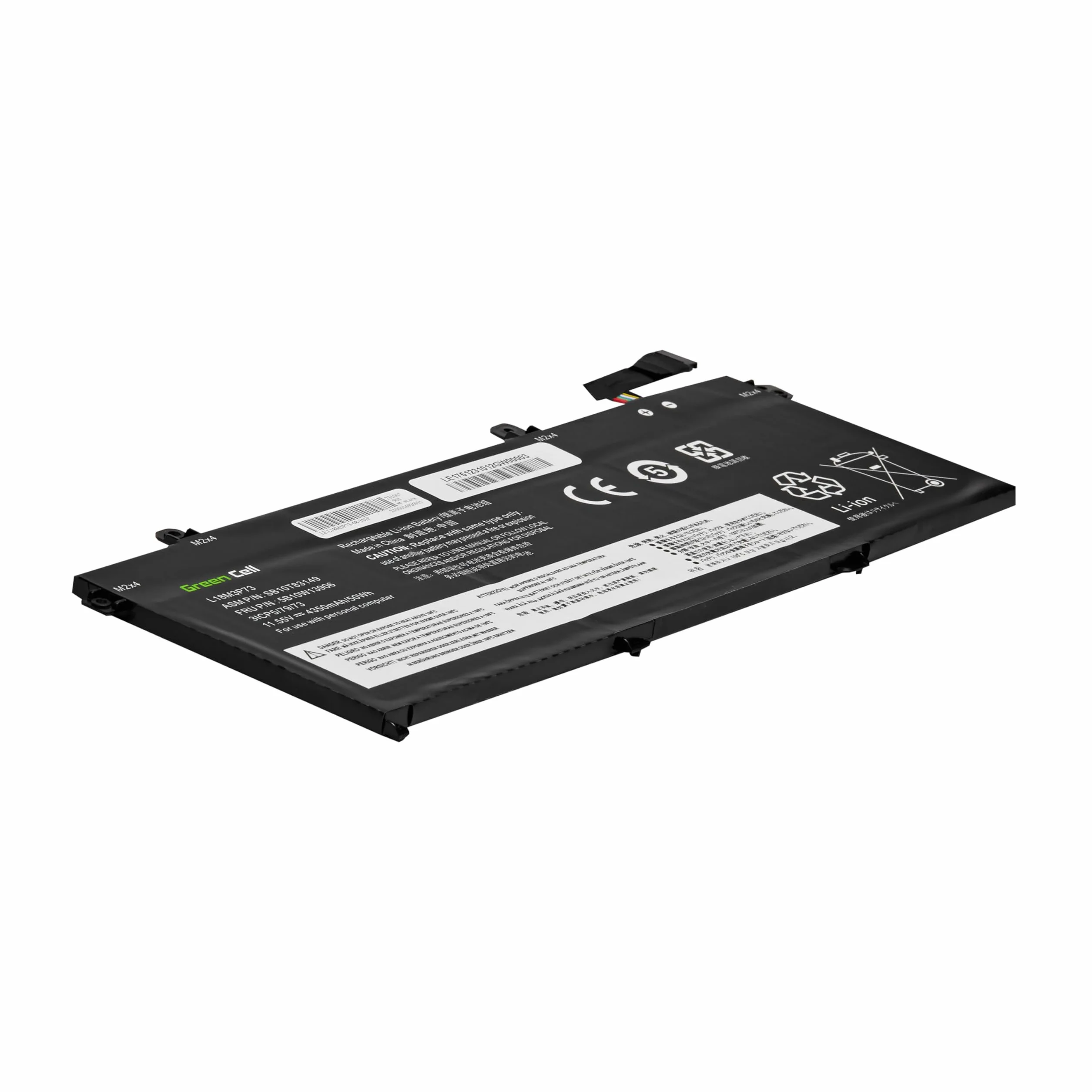 Green Cell L18C3P71 L18C3P72 L18L3P73 L18M3P73 L18M3P74 bateria do laptopa Lenovo ThinkPad T490, T495, P43s, P14s, T14 Gen 1 Gen 2 (4350 mAh 11,55 V, czarna)