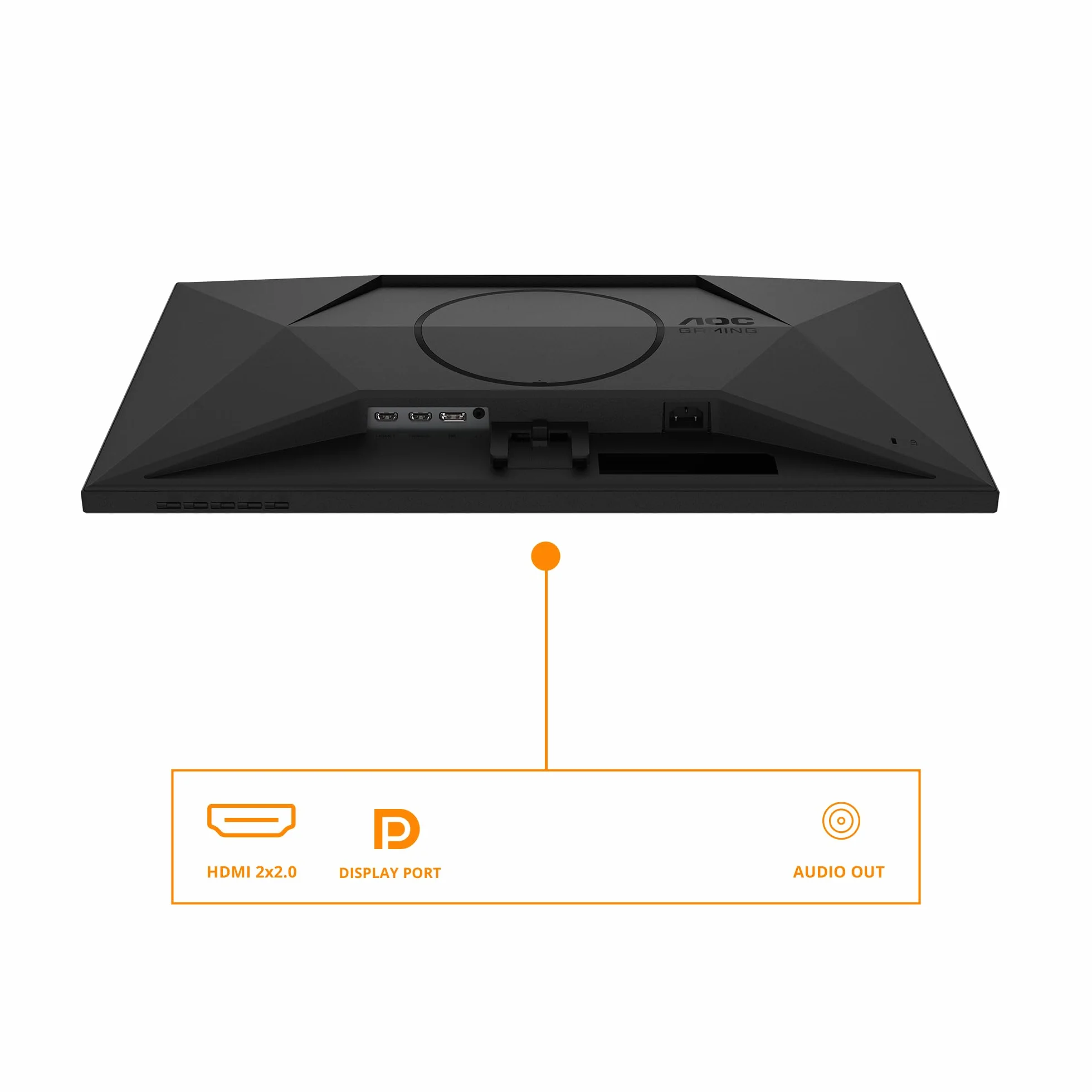 AOC Monitor do gier 24G4XED 23,8 cala 180 Hz Fast IPS Płytka, 0,5 ms MPRT, HDR10, G-Sync, głośniki, (1920x1080 HDMI 2X 2.0 DP 1x 1.4) Czarny