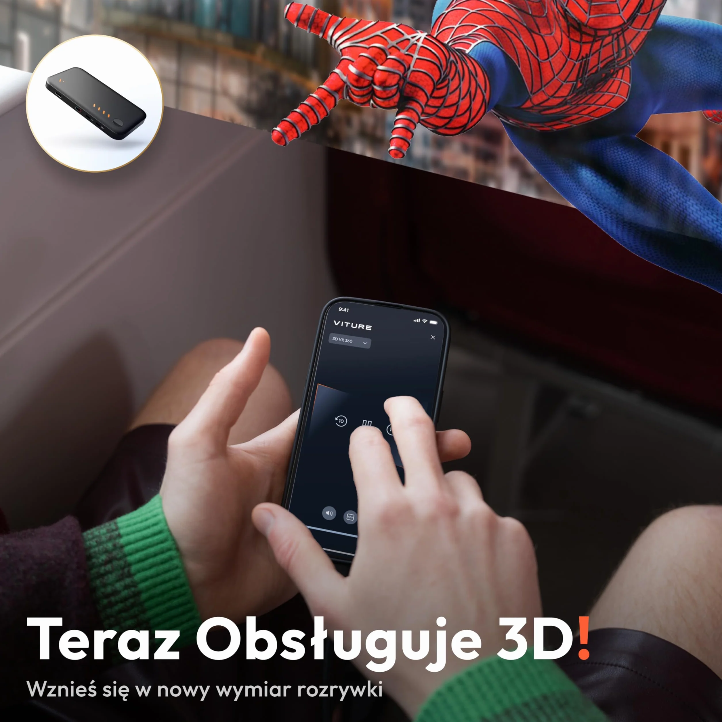 VITURE Pro Mobile Dock - Pierwsze Immersive XR dla Switch 2, Kompatybilne z PS, Co-op Stream & Play, 2D/3D, Dla Switch/Fire TV/HDMI, Wyświetlacz USB-C & Okulary XR/AR