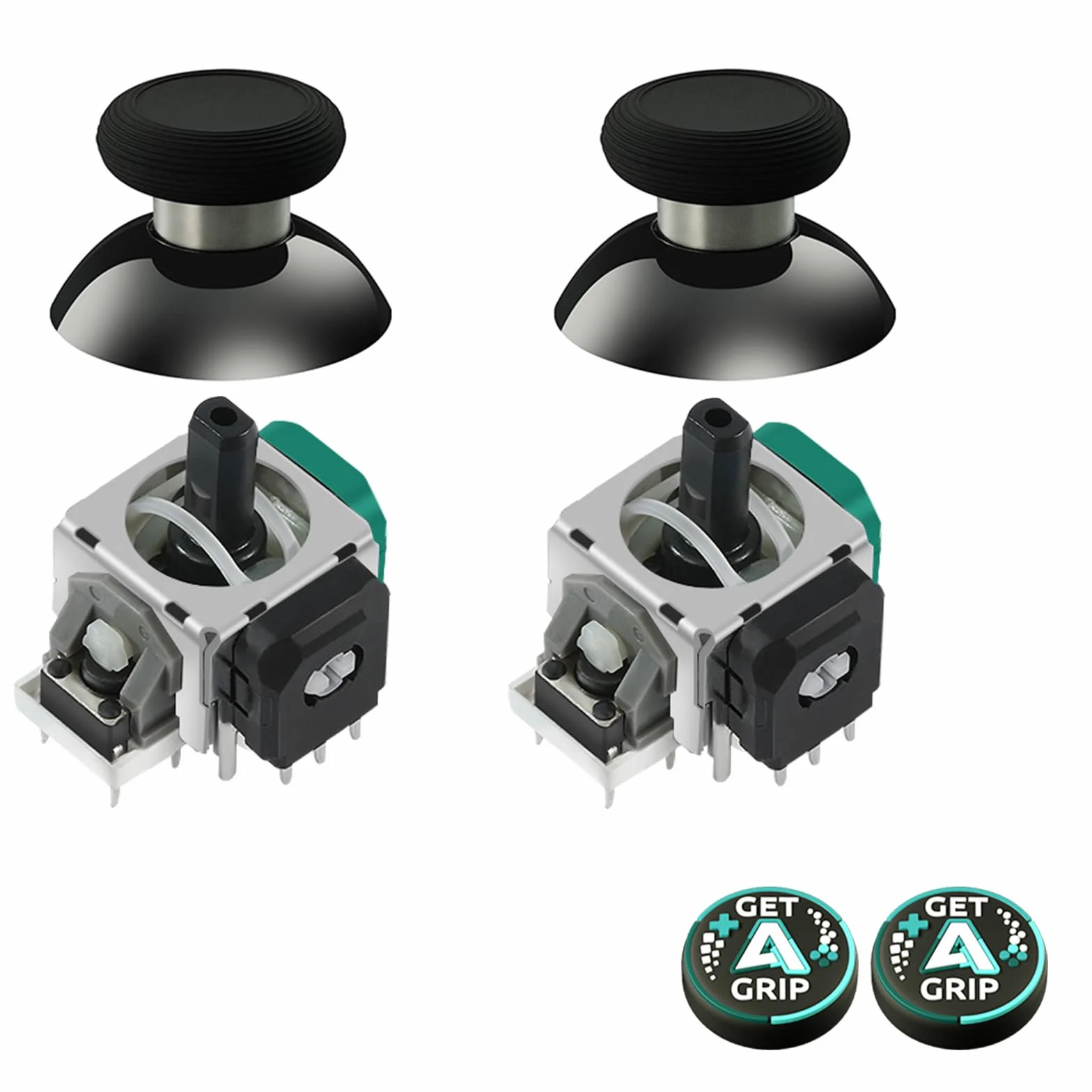 AKNES GuliKit TMR Elektromagnetyczne Joysticki do Kontrolera Xbox Series X/S, Akcesoria do wymiany drążków do Kontrolera Xbox Series X/S, Nasadki na kciuki w zestawie