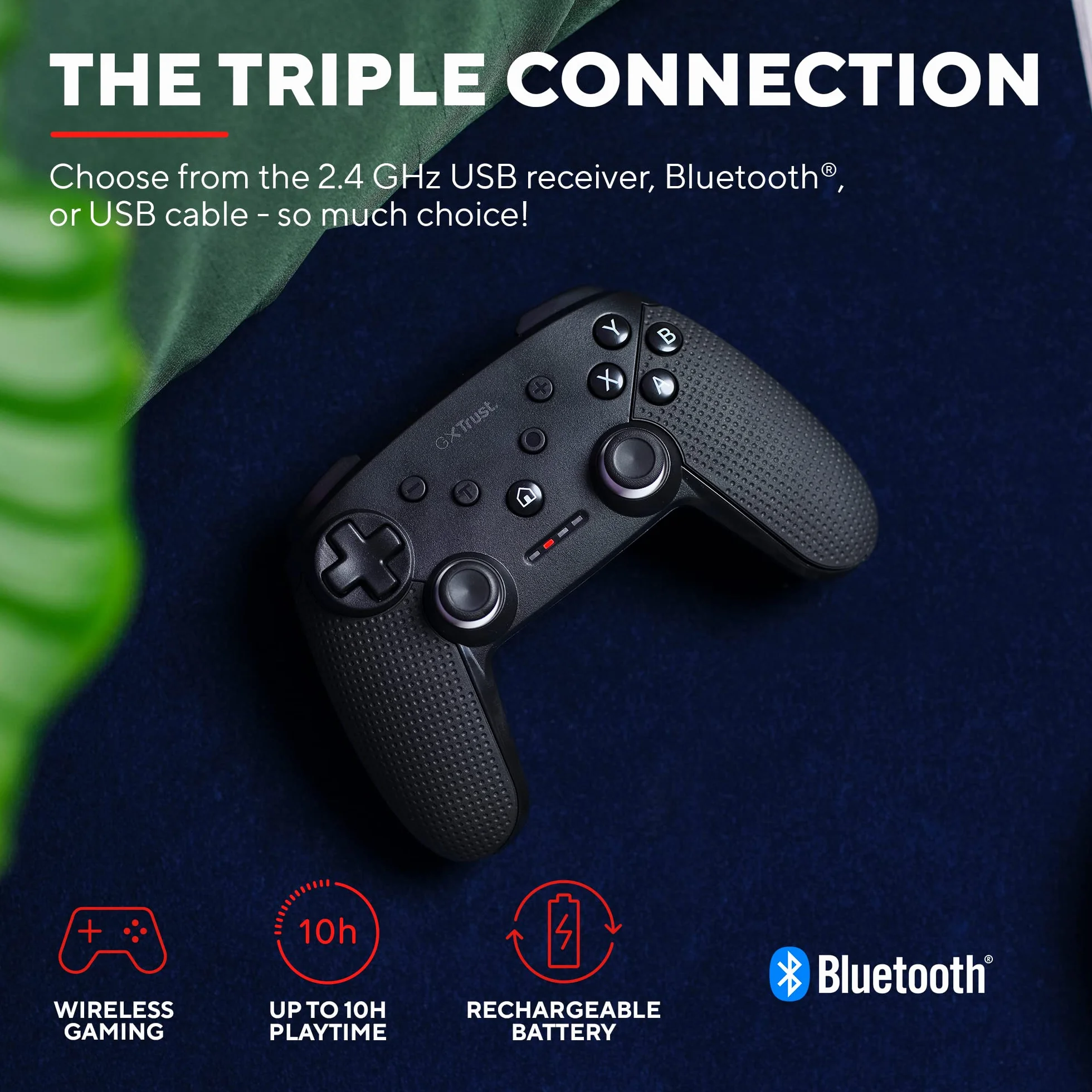Trust Gaming GXT 542 Muta bezprzewodowy kontroler Bluetooth 2,4 GHz USB gamepad