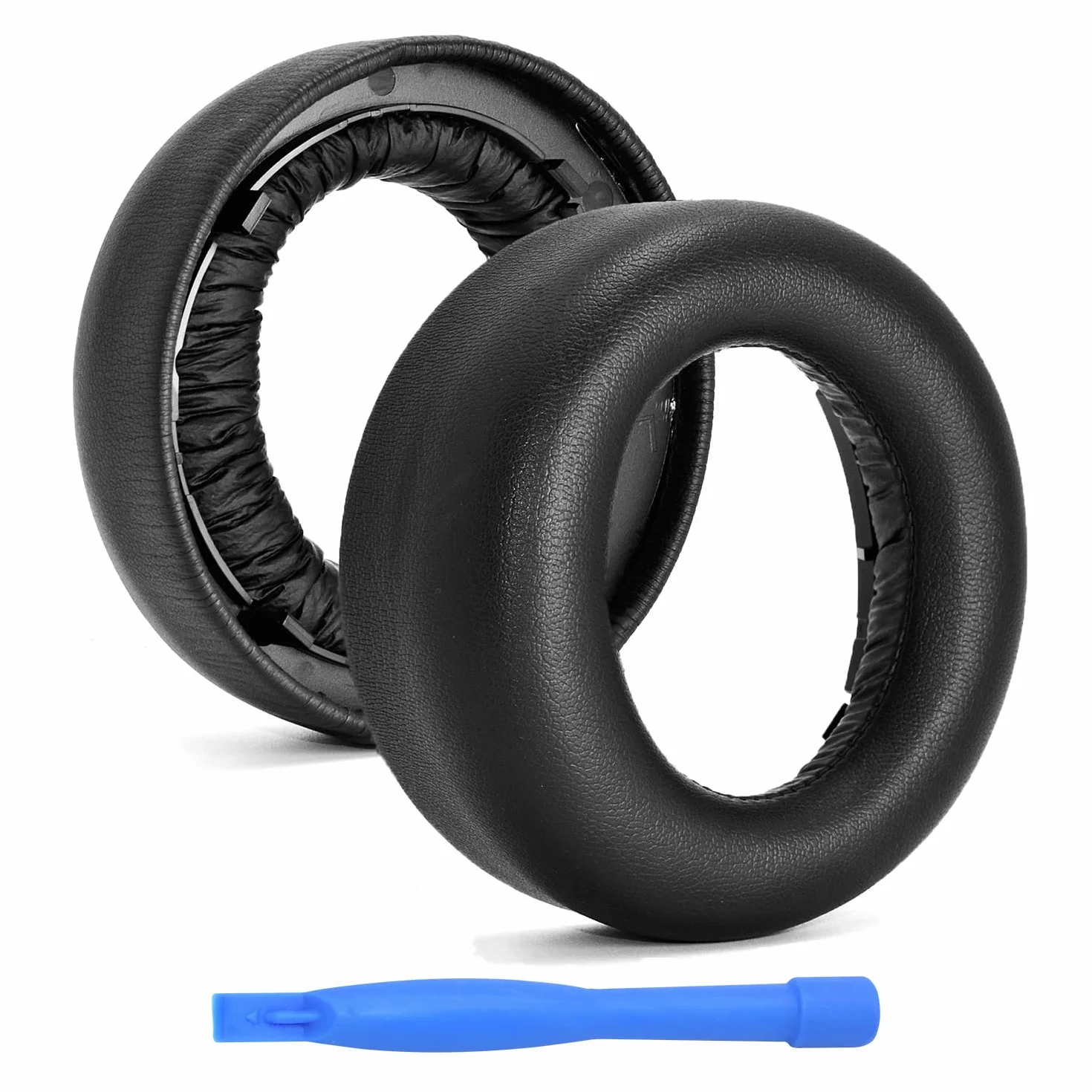 Zapasowe Nausznik do Sony PlayStation 5 3D Pulse Wireless PS5 Słuchawek od MMOBIEL – Protein PU Wymienna Poduszka Uszu - Pady Nauszne – Czarny