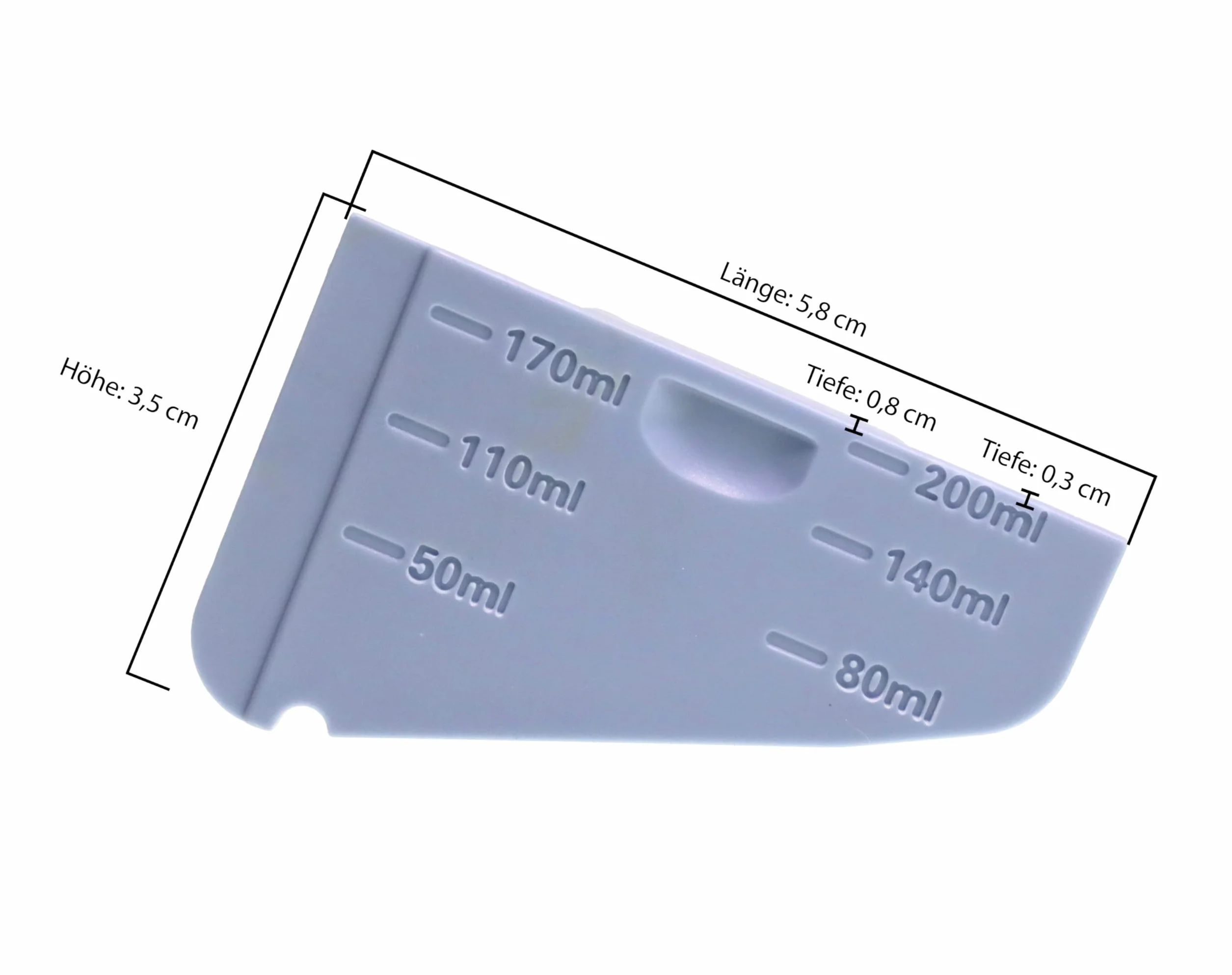 Piebert Fix 54237 dozownik do pralki C00285592 / 482000023242 – kompatybilny z Whirlpool, Bauknecht (np. BW719, W Active 8A), Indesit, Hotpoint – wkład do szuflady na środki piorące 50–200 ml