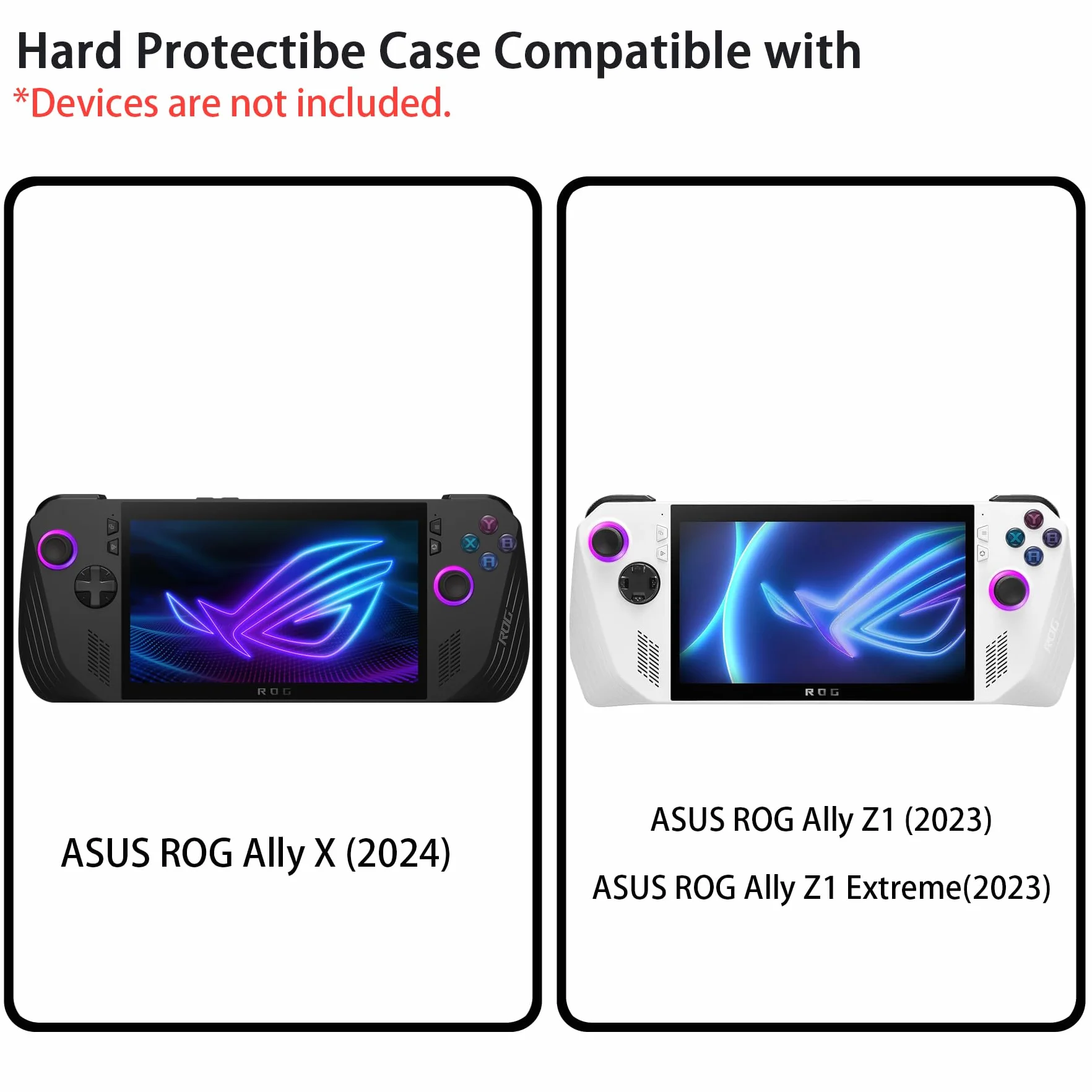 co2CREA Etui podróżne do konsoli ASUS ROG Ally X 2024, Czarny