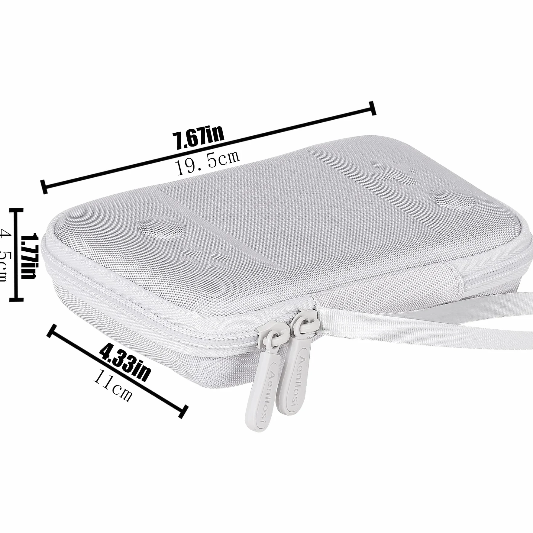 Aenllosi dla Backbone One 2. generacji/Backbone One Controller Mobile Gaming Hard Carry Case Cover Only Case, White [Nintendo Switch]