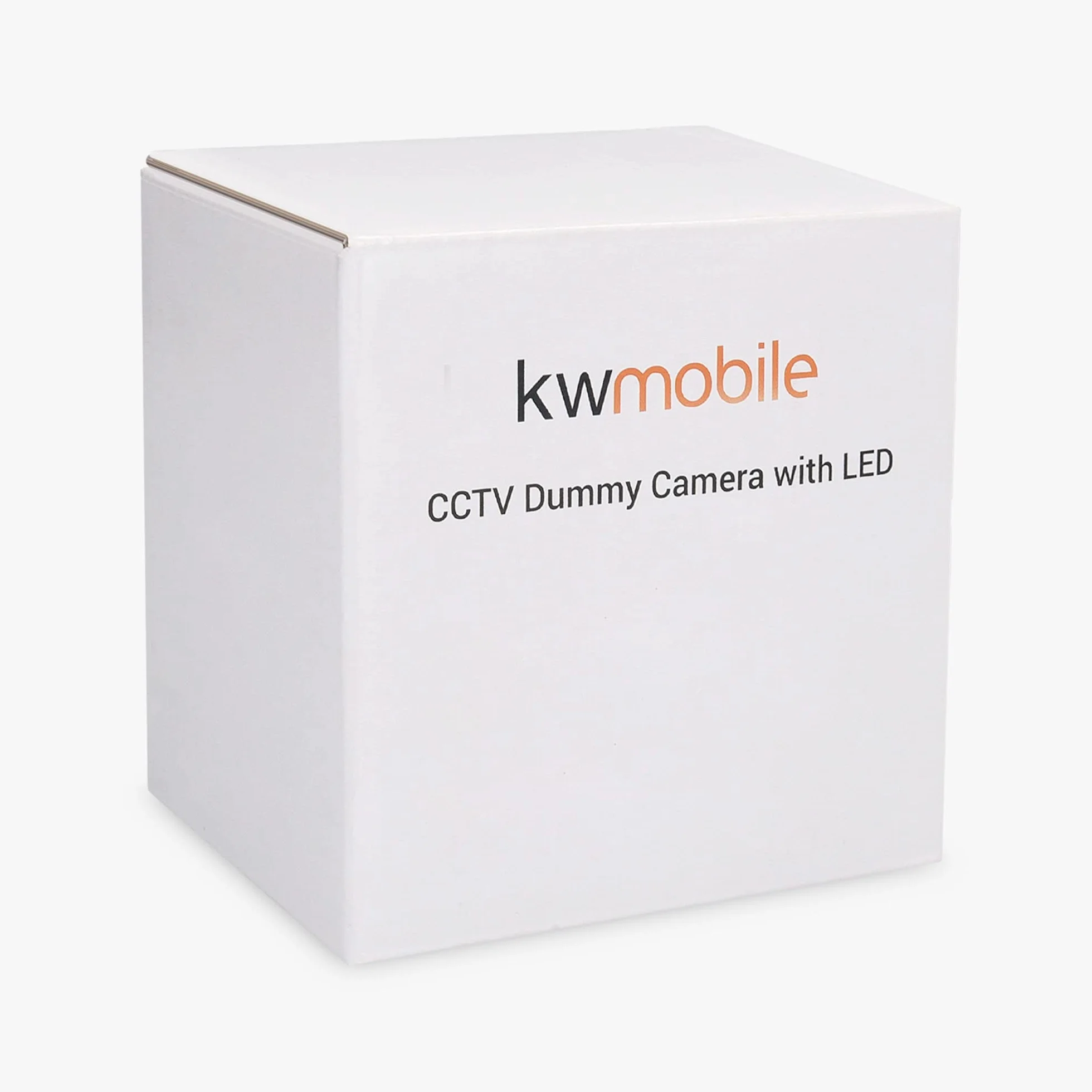 kwmobile 2X atrapa kamery do konstrukcji stropowej - ze światłem LED - zestaw atrap kopułkowej kamery monitorującej - zwodniczo prawdziwa fałszywa kamera bezpieczeństwa w kolorze białym