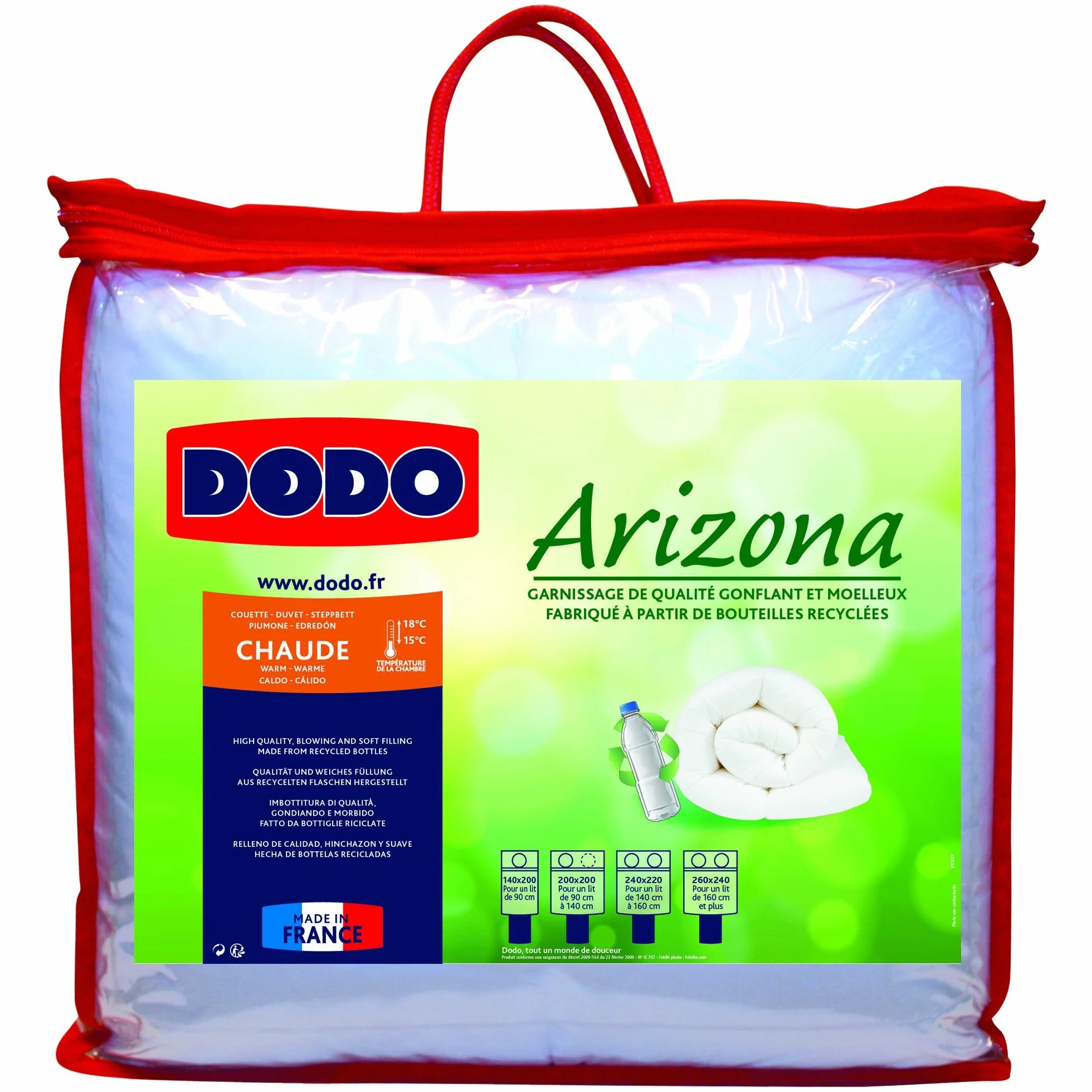DODO Kołdra pikowana Arizona 140/200 biała poliester
