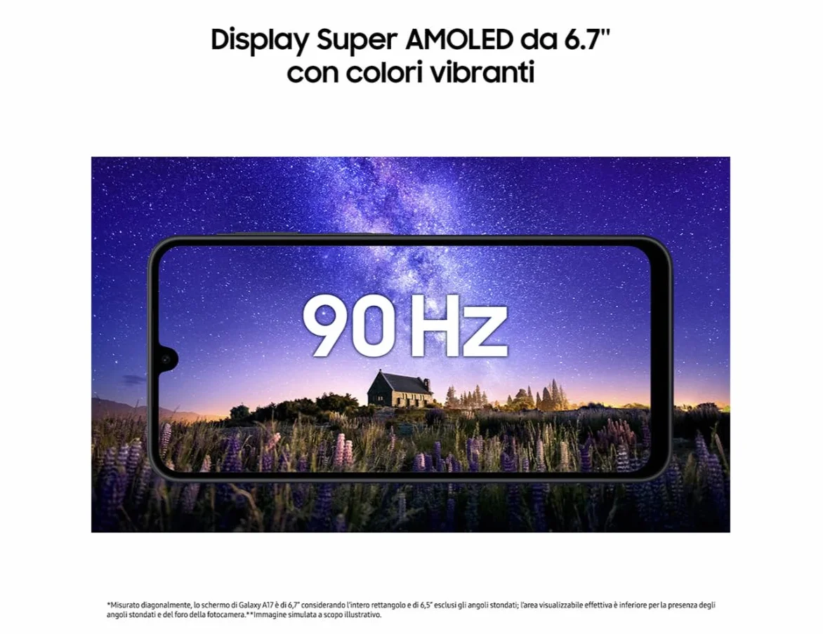 SAMSUNG GALAXY A17 BLACK 6.7" 4GB/128GB