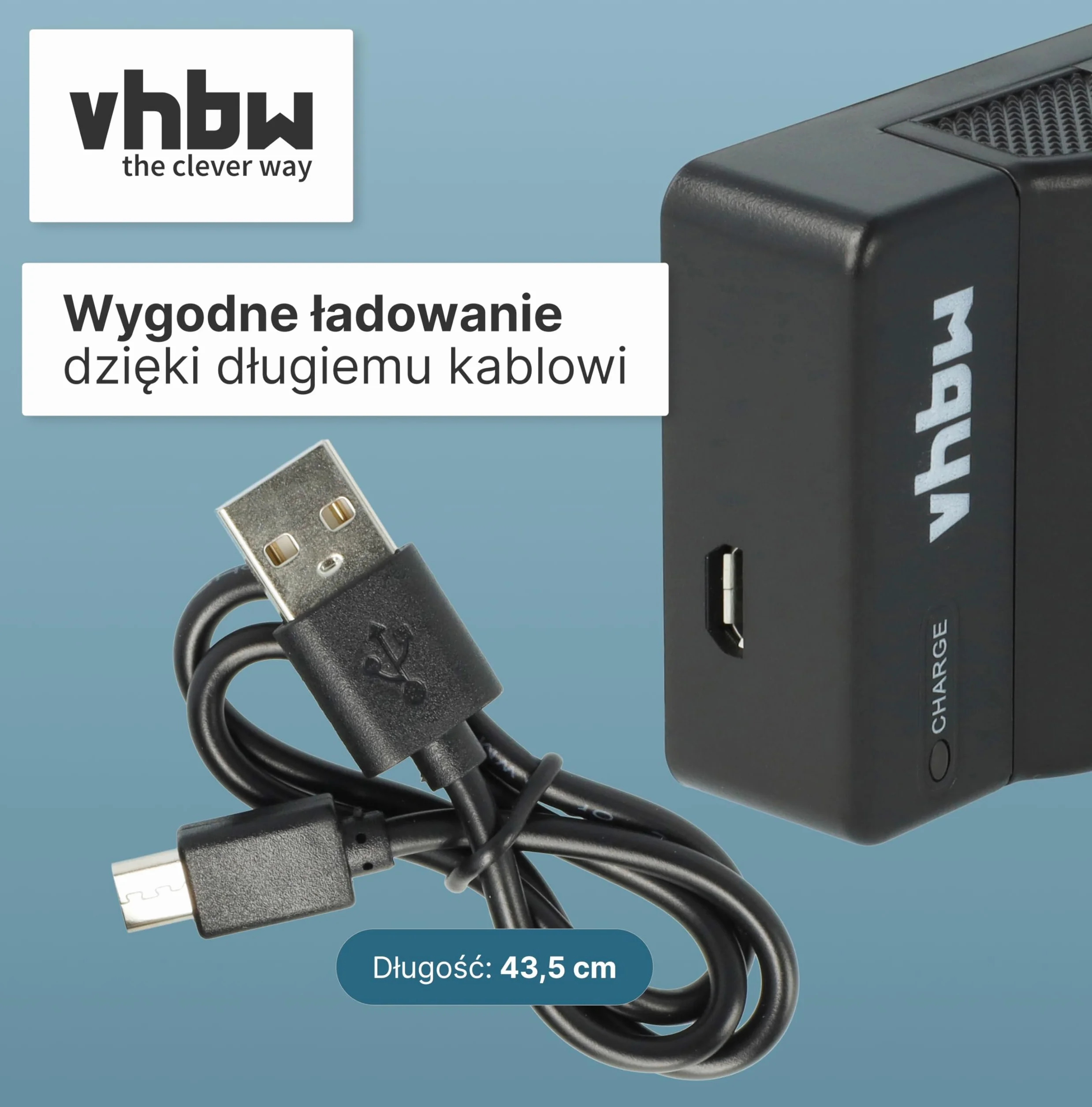vhbw Ładowarka kompatybilna z Fujifilm Instax 90 Mini Neo Classic, kamerą, baterią, stacją ładującą, wskaźnikiem poziomu naładowania