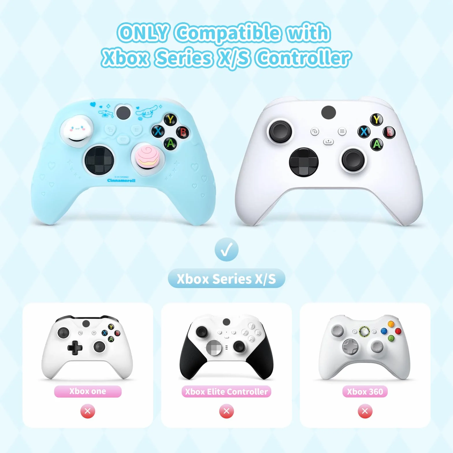 Kuitmor Silikonowe Etui Do Kontrolera Xbox Series X, Ergonomiczne Ochronne Pokrowiec Kompatybilne z Bezprzewodowym Kontrolerem Xbox z 2 Nakładkami na Kciuk, DEG