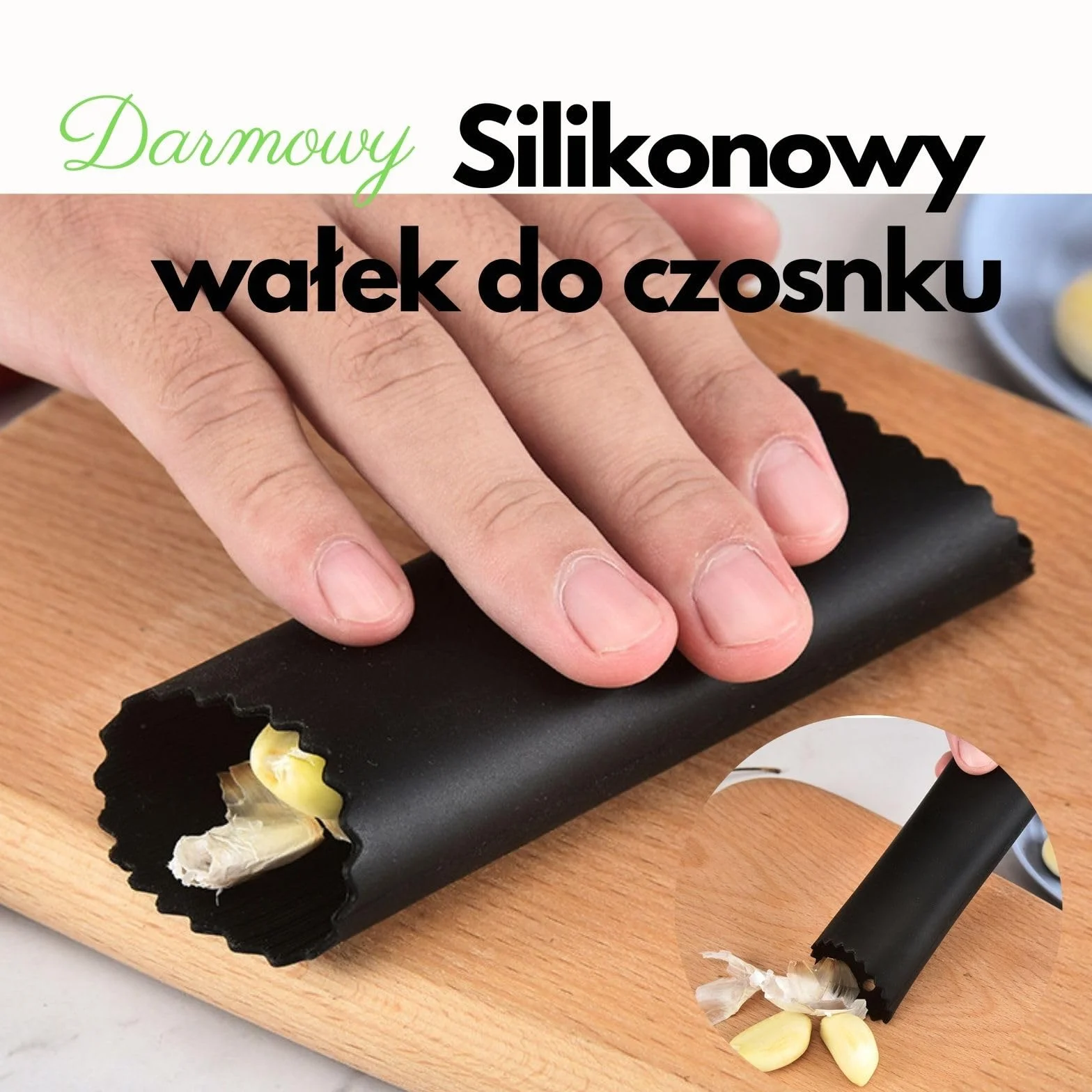 CLOVE Wyciskacz do czosnku ze stali nierdzewnej 18/8, antykorozyjny, do mycia w zmywarce, rozdrabniacz do pasty czosnkowej (S)