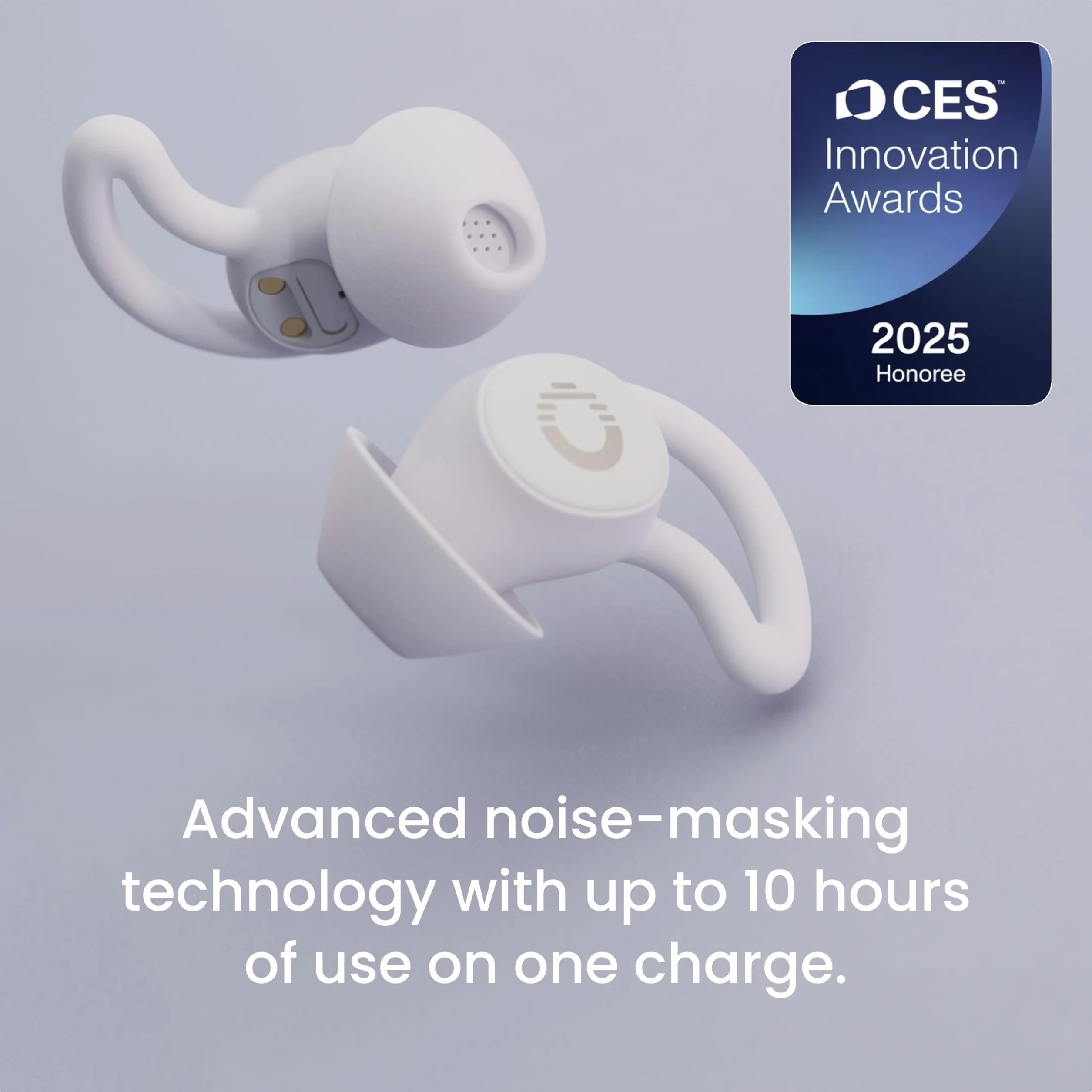 Ozlo Sleepbuds® Słuchawki do Spania dla Osób Śpiących na Boku, 10 Godzin Transmisji Strumieniowej Bluetooth, Dźwięk Snu Wspierany Naukowo, Blokowanie Szumów i Wygodne Wkładki