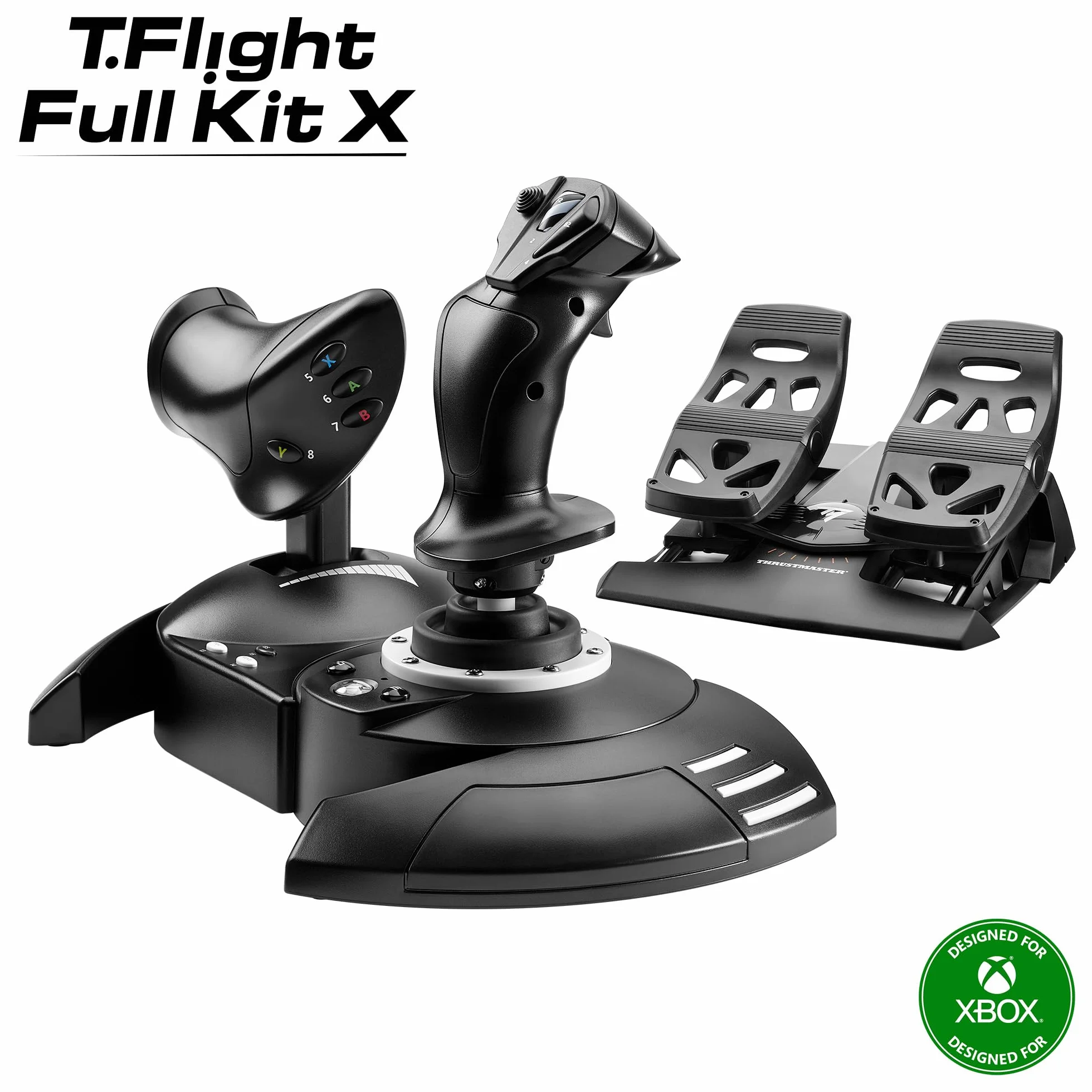Thrustmaster T.Flight Full Kit X Joystick Throttle Rudder Pedals for Xbox Series X S Xbox One PC