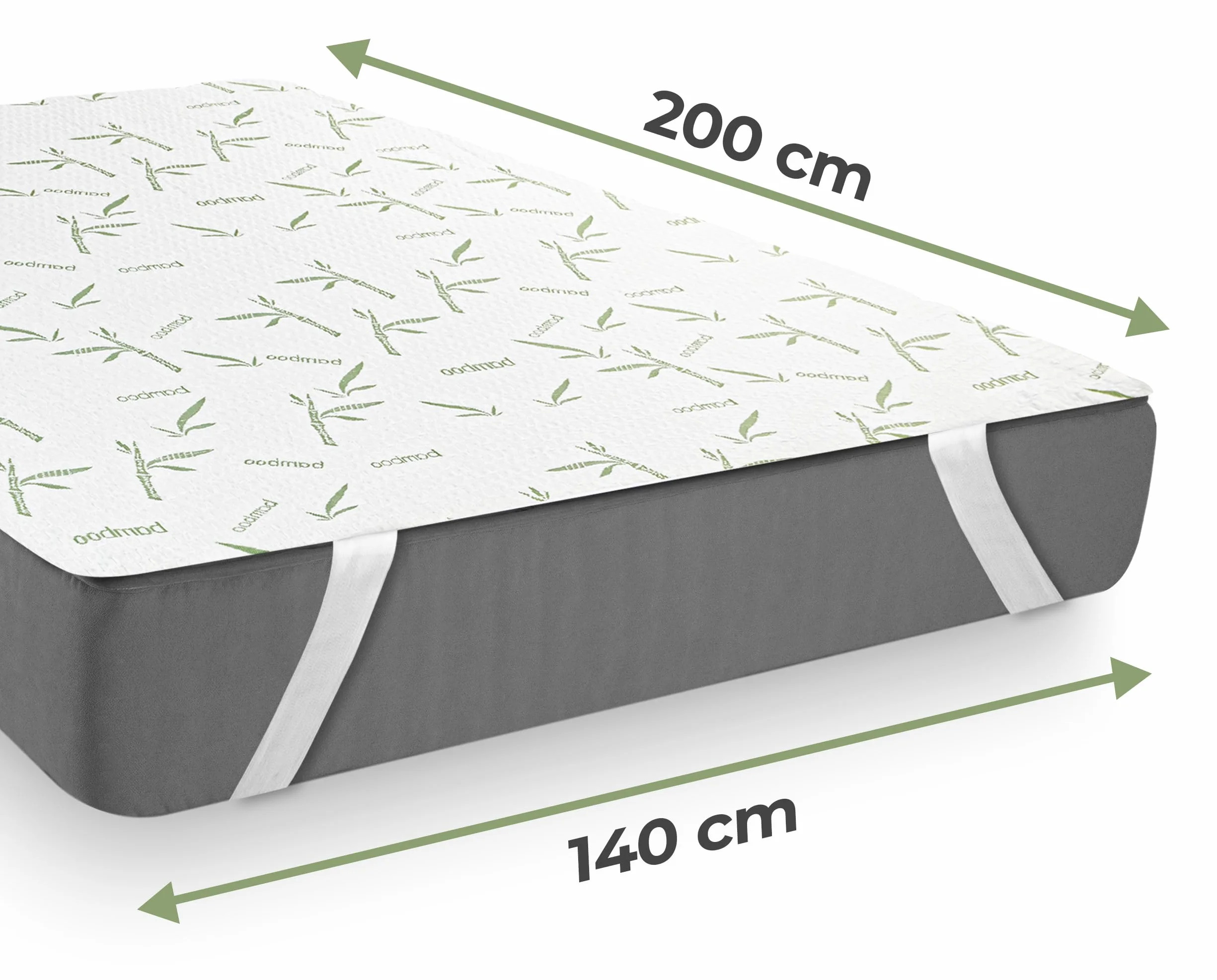 Utopia Bedding Wodoodporny Pokrowiec na Materac 140x200 Bambus Wiskoza OEKO-TEX