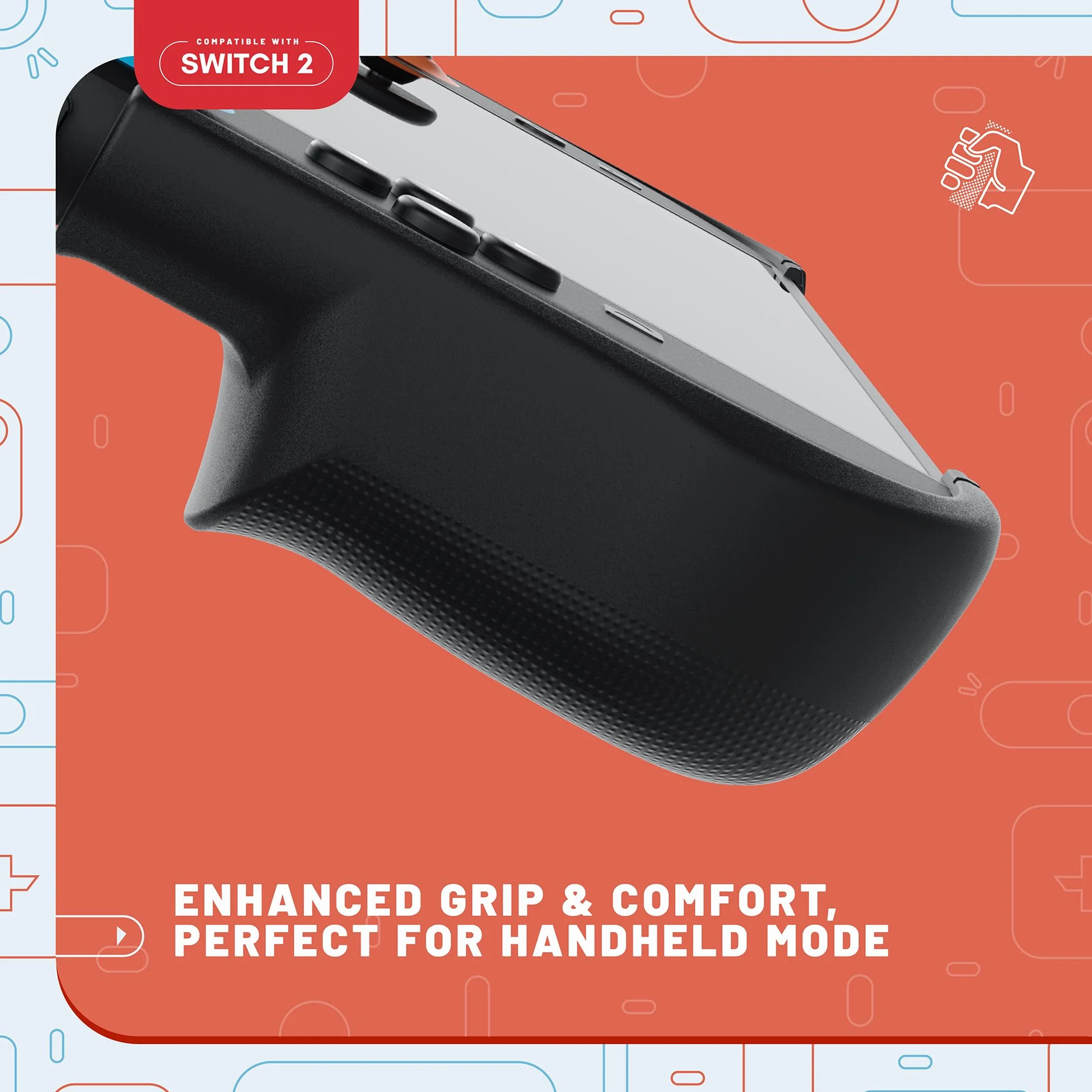 STEALTH Etui na kontroler z klipsem kompatybilne z Switch 2, trwałe i lekkie