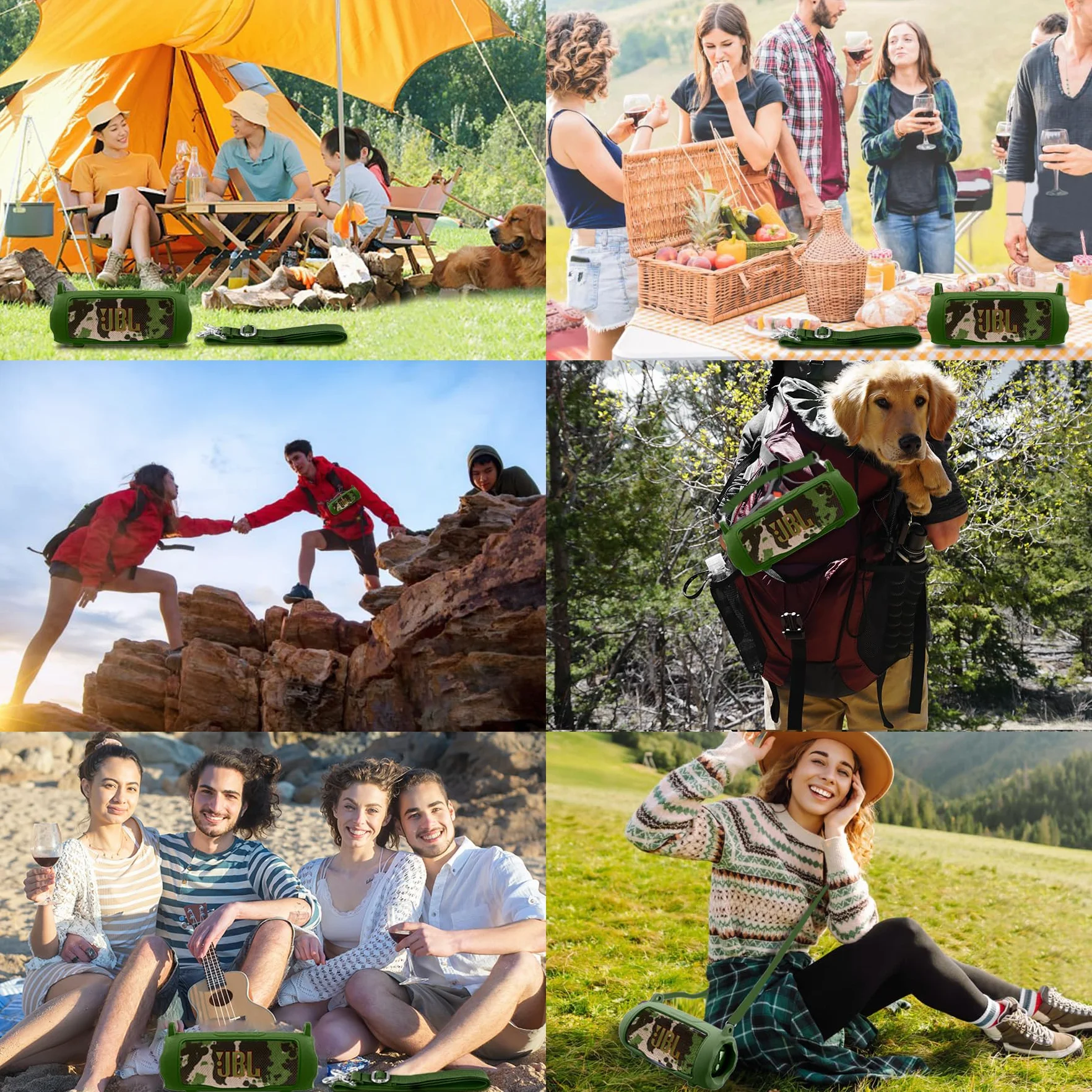co2CREA Silikonowe etui kompatybilne z JBL Flip 7 Bezprzewodowy przenośny głośnik Bluetooth (tylko pudełko, tylko etui)